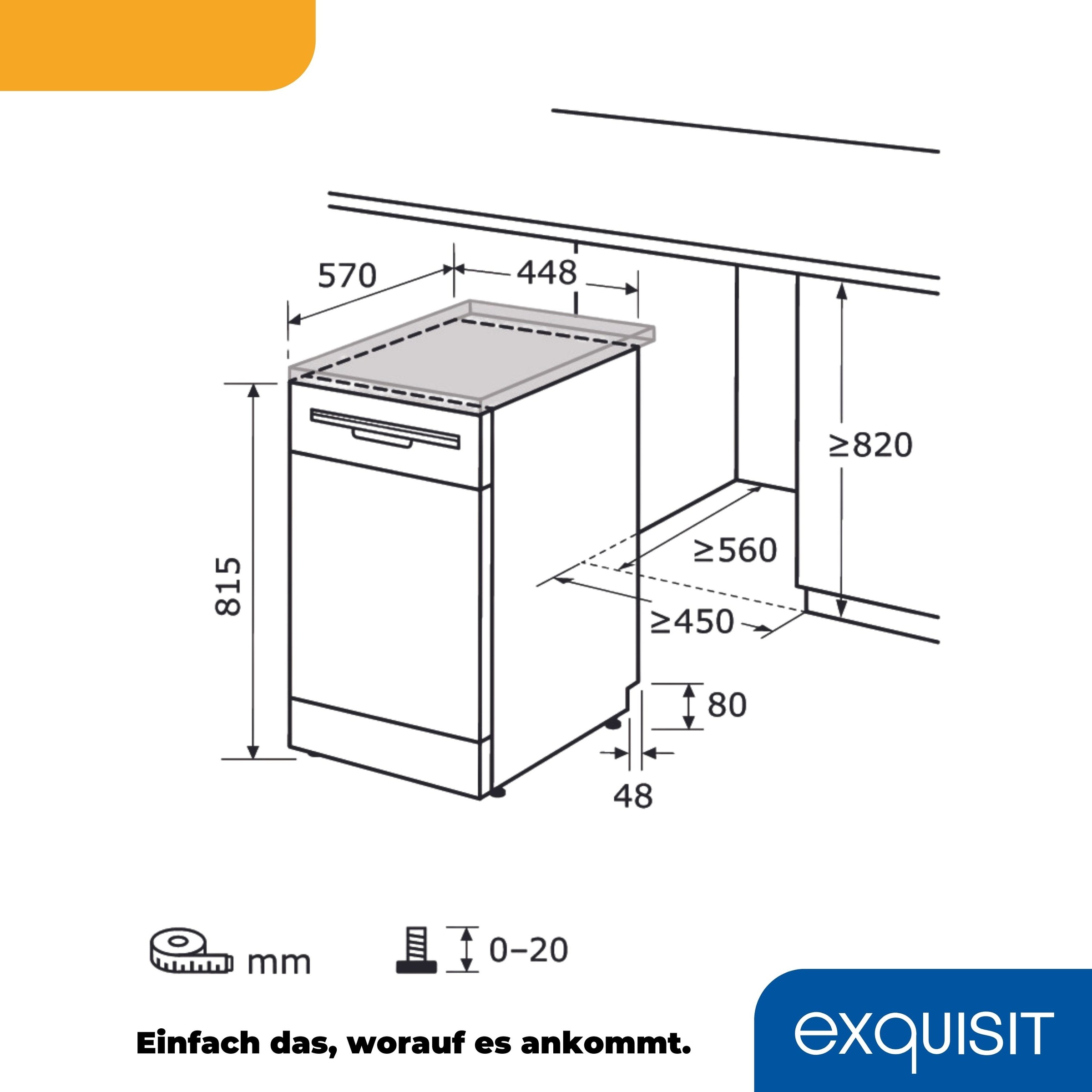 exquisit Standgeschirrspüler »GSP9109-030E weiss«, 9 Maßgedecke