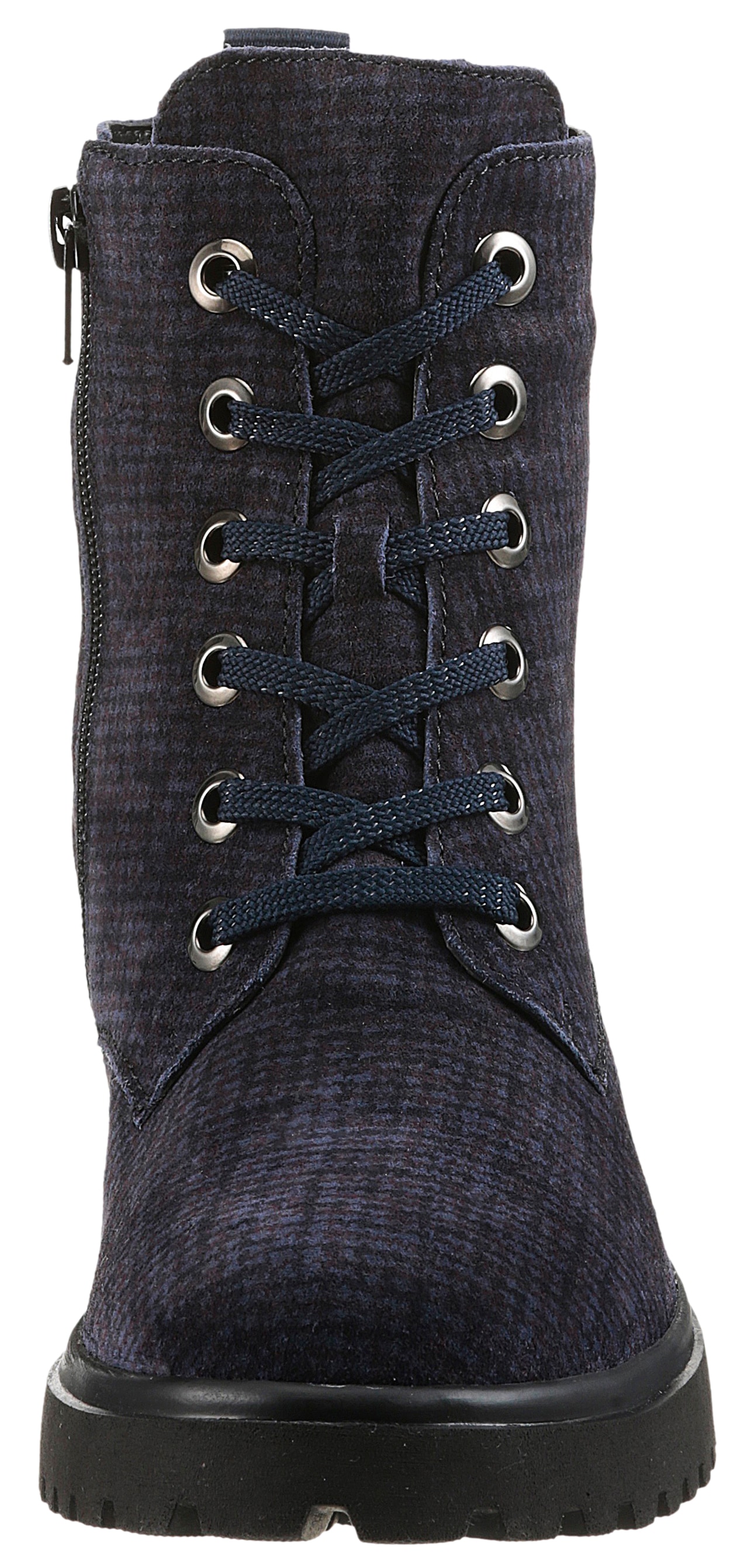 Waldläufer Schnürstiefelette »H-LUISE«  Schnürboots, Profilsohle, Blockabsatz, in Komfortweite H (= sehr weit)