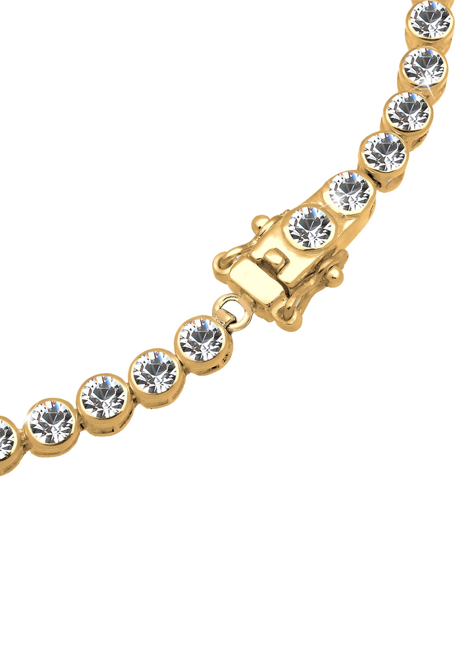 Elli Armkette »Armband Tennis Armband mit Kristalle Silber«