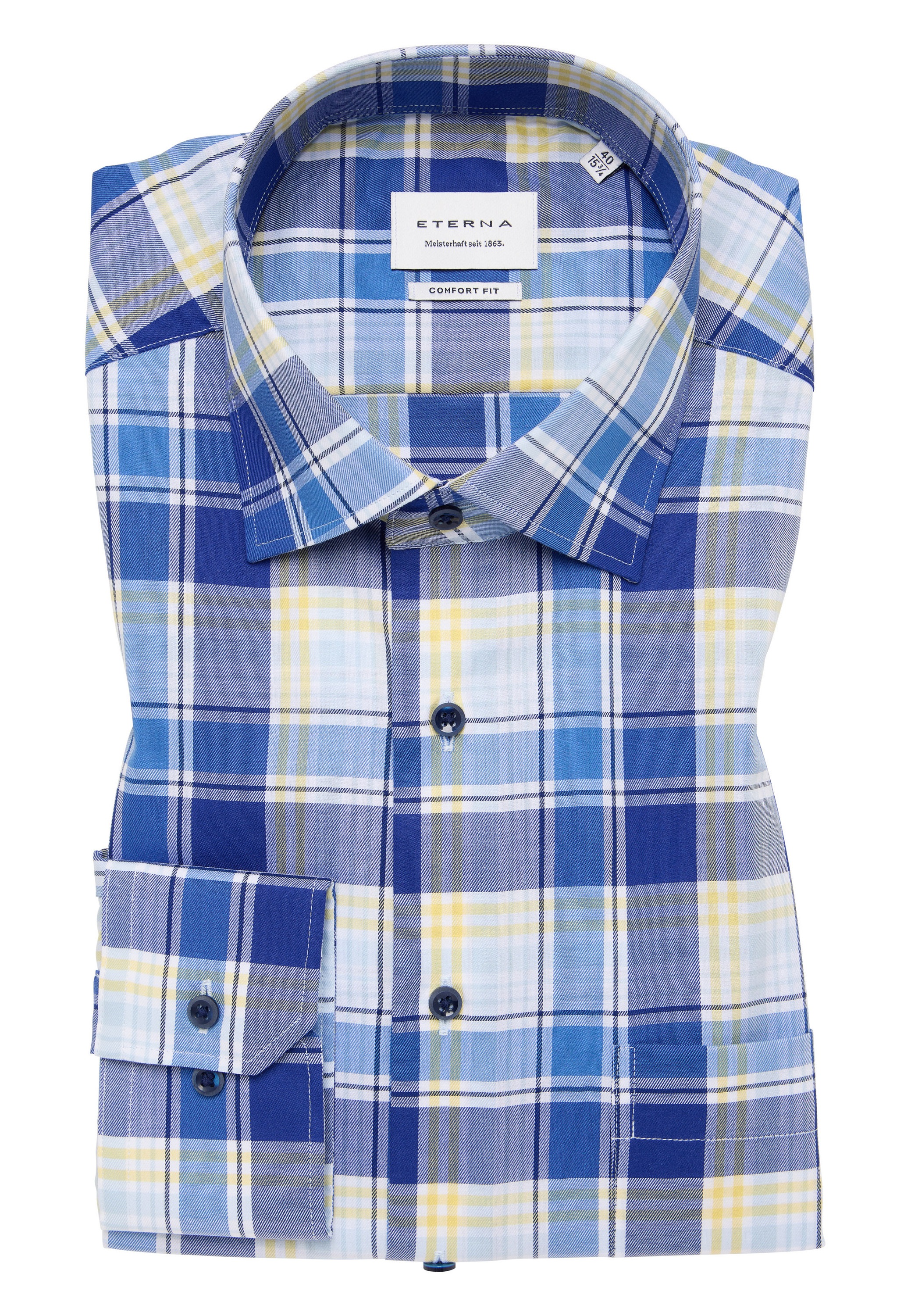 Eterna Langarmhemd »COMFORT FIT«, NON IRON (bügelfrei)