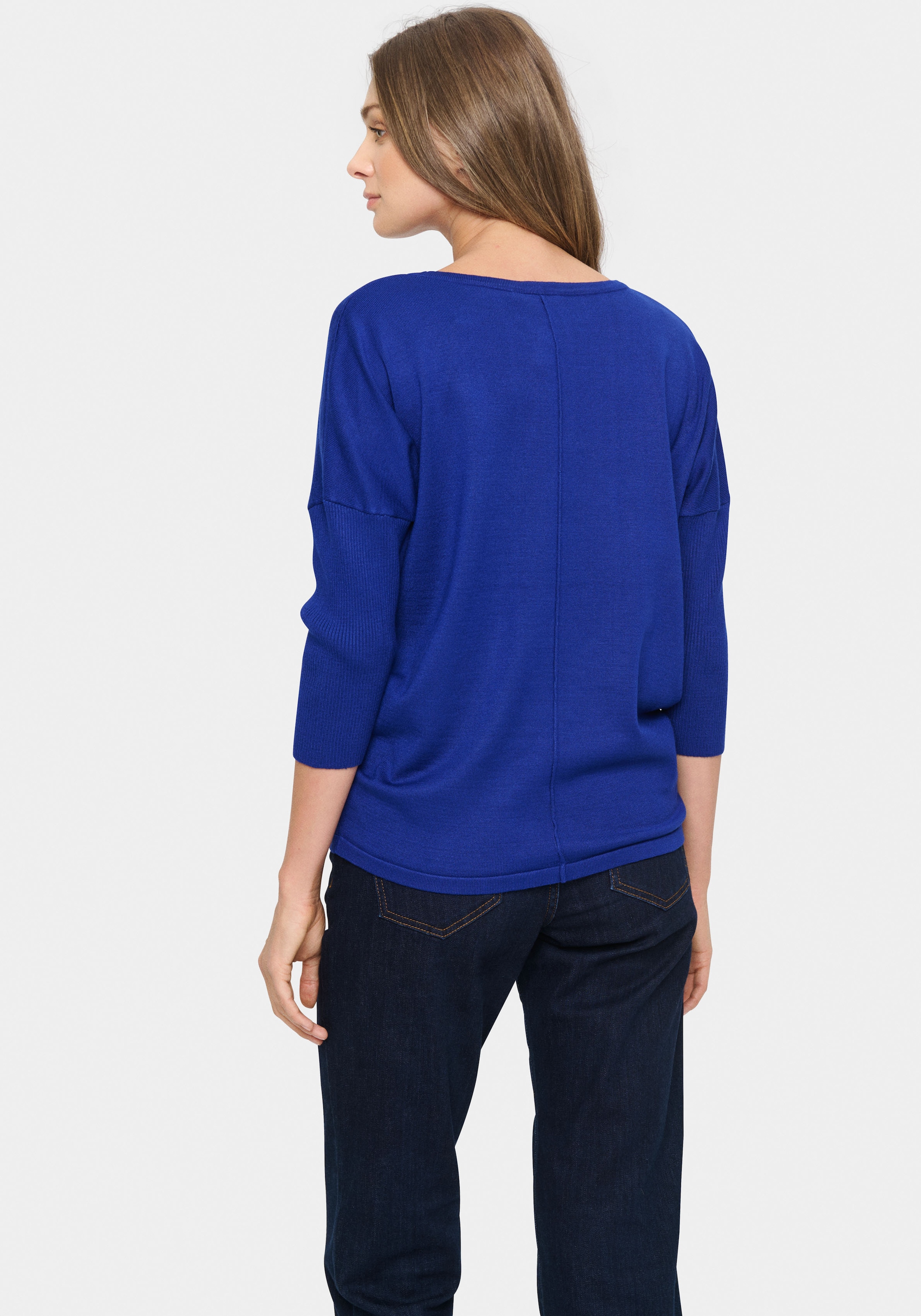 Saint Tropez Rundhalspullover »A2561, MilaSZ R-Neck«