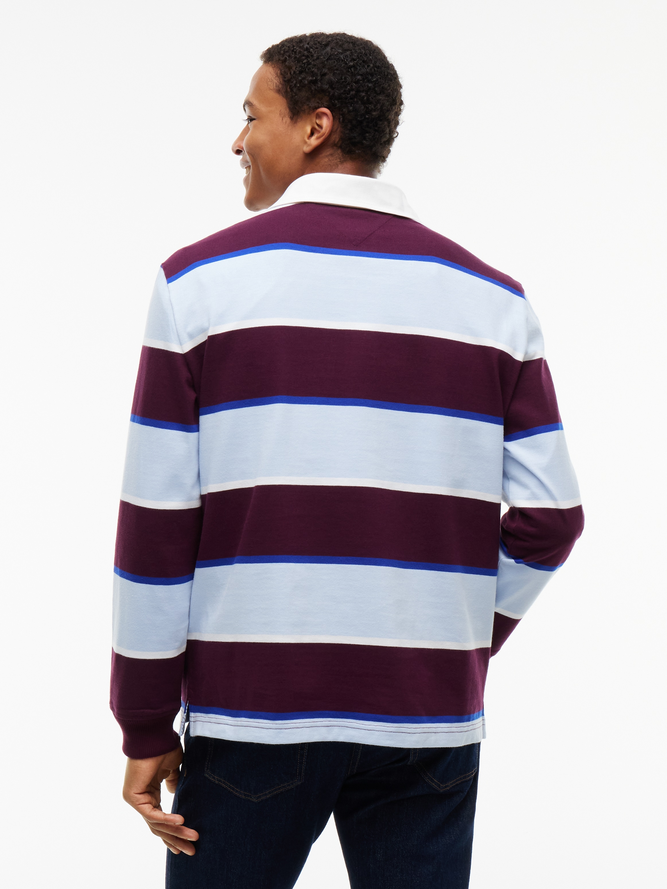 Tommy Jeans Rugbyshirt »TJM STRIPED RUGBY« Relaxed Fit mit Tommy-Badge