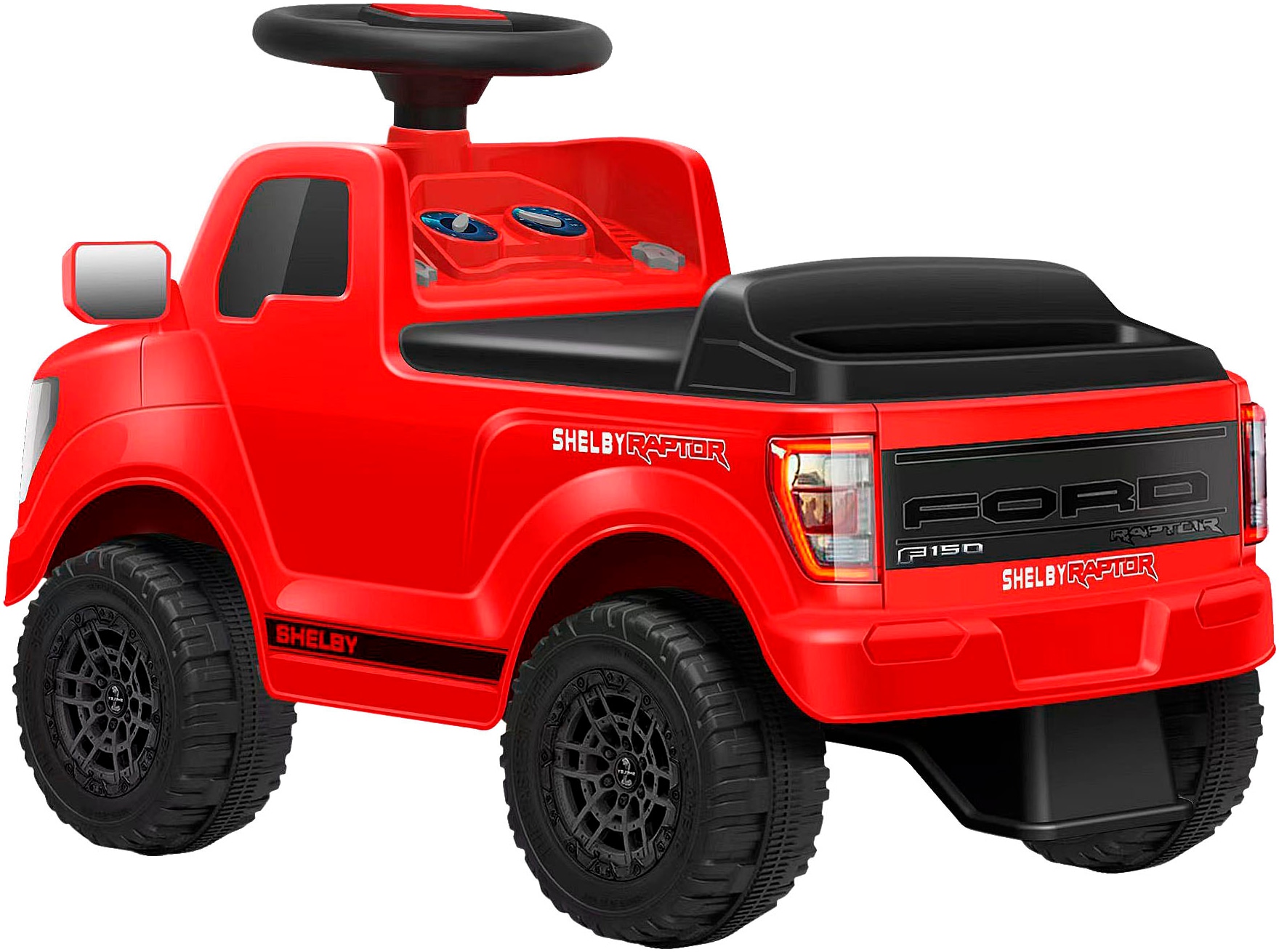 Jamara Rutscherauto »Shelby Ford F-150 Raptor mit Anhänger« mit Soundeffekten