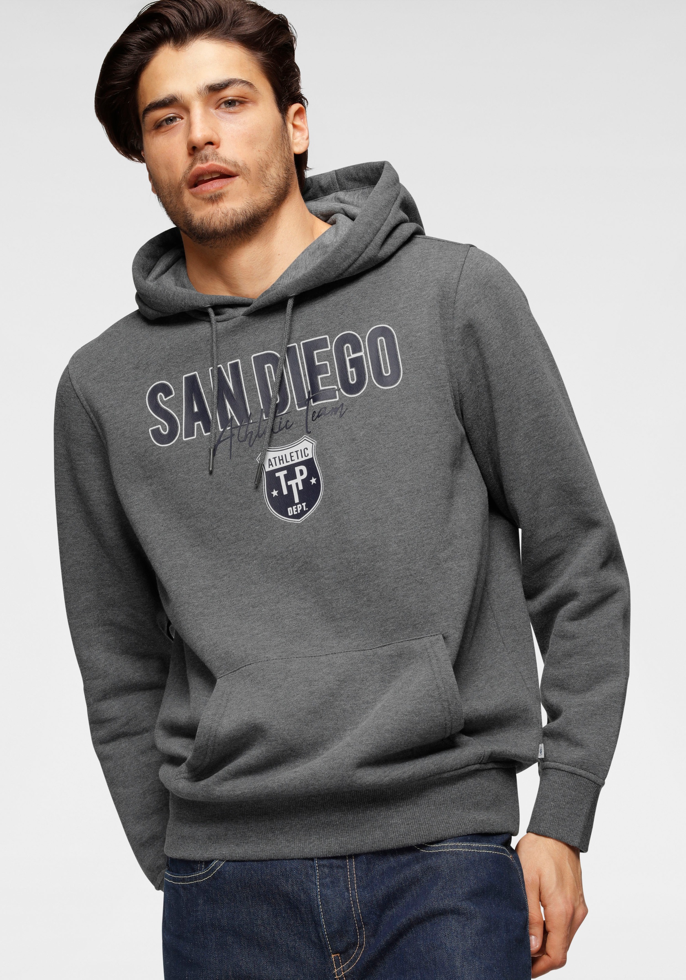 TOM TAILOR Polo Team Kapuzensweatshirt, mit großem Frontprint kaufen