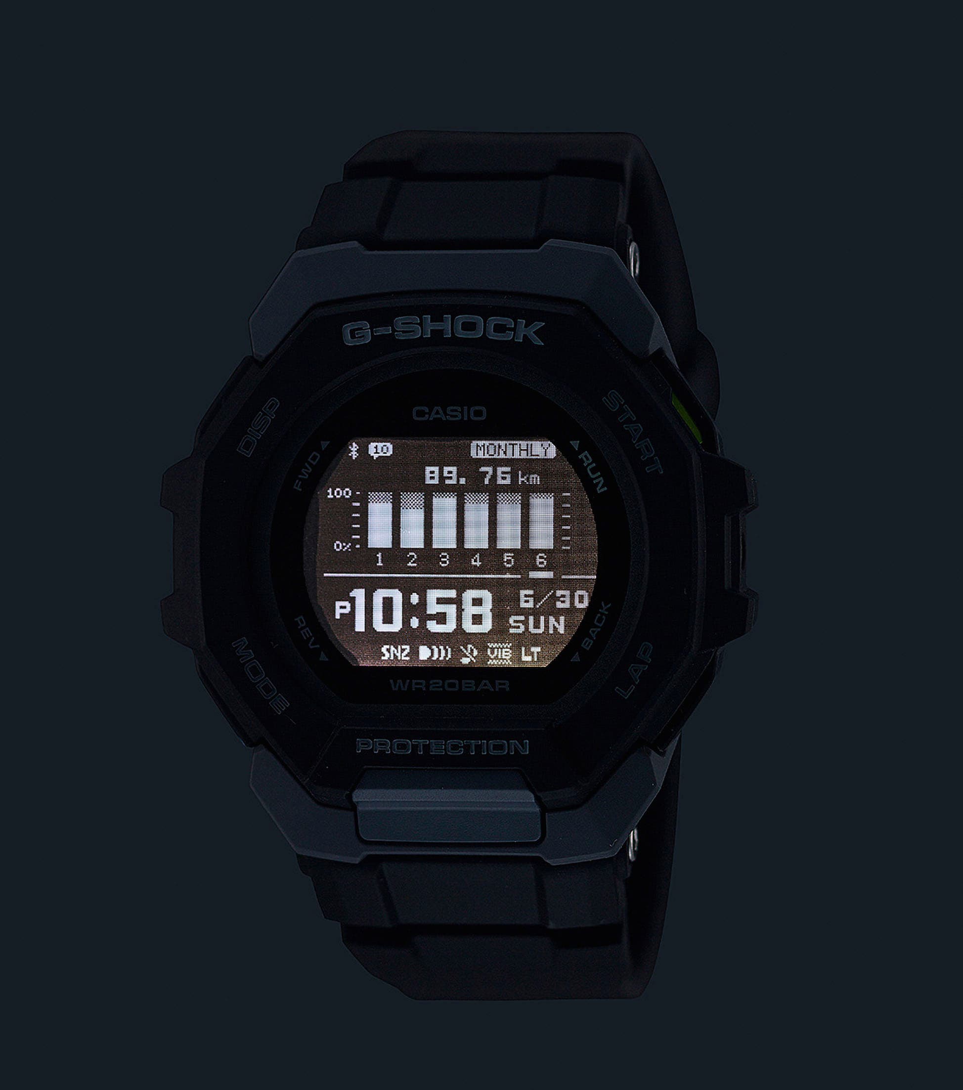 CASIO G-SHOCK Smartwatch, Armbanduhr, Herrenuhr, Bluetooth, bis 20 bar wasserdicht