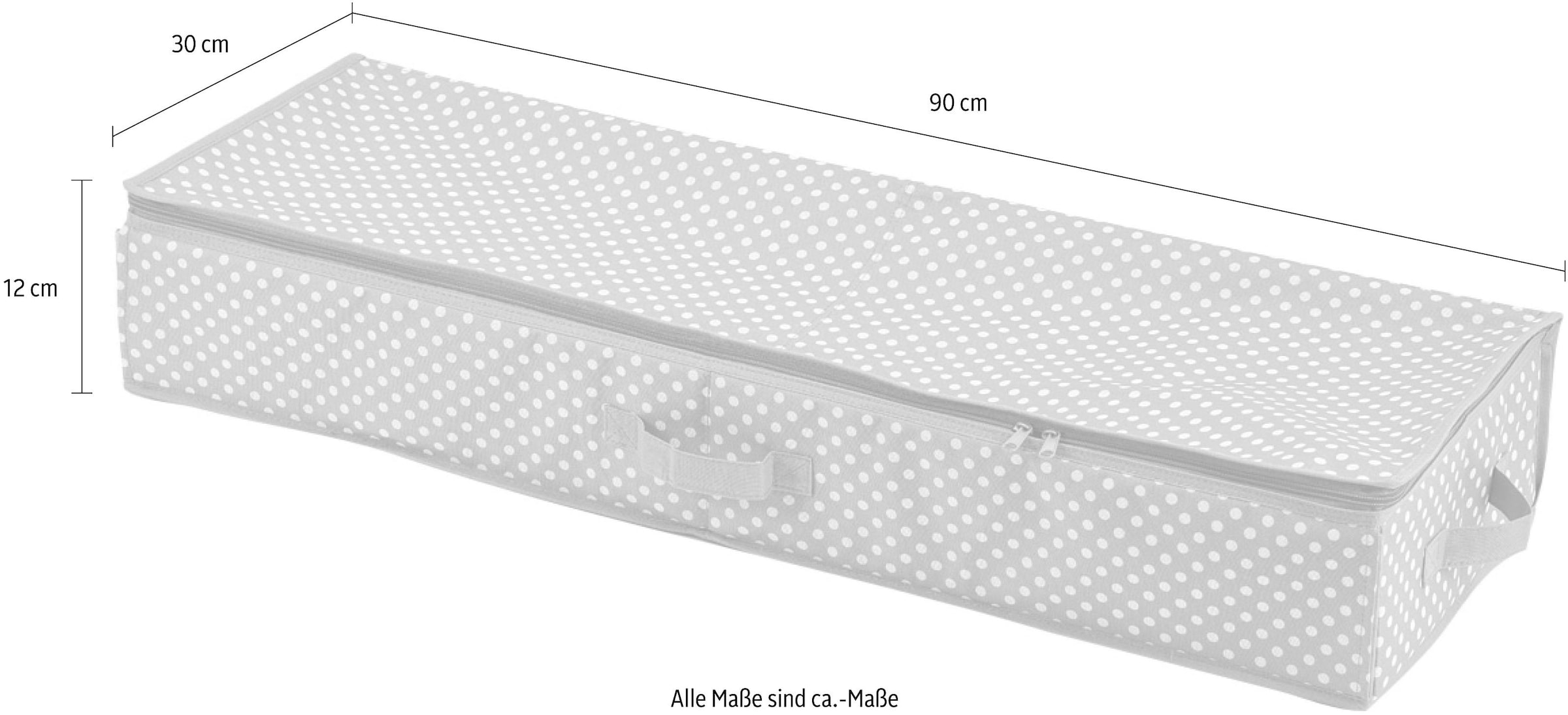 Zeller Present Aufbewahrungsbox, (Geschenkpapier-Organzier), aus Polyester