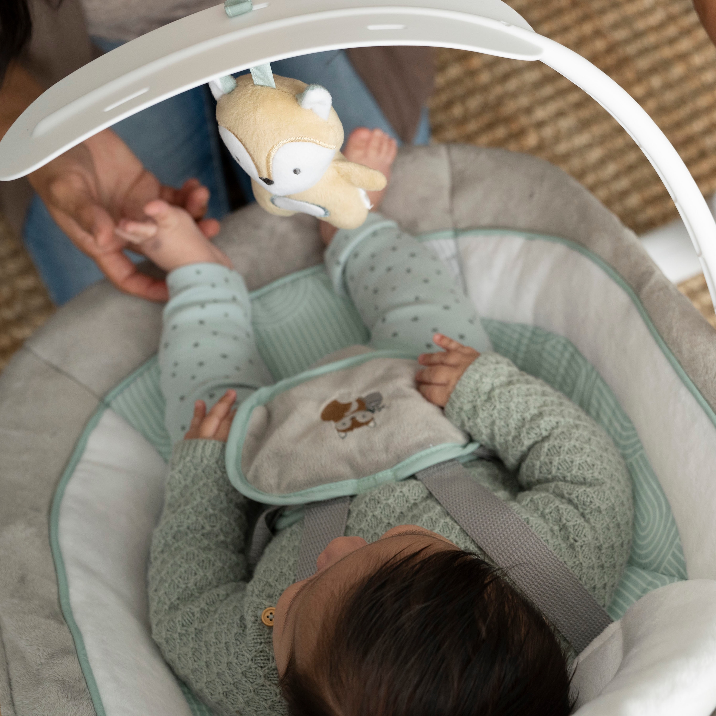 ingenuity Babywippe »AnyWay Sway Dual-Direction Portable Swing – Ray« bis 9 kg mit Sound-Effekt