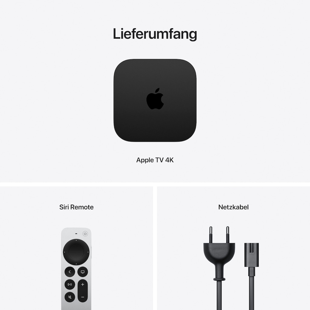 Apple Streaming-Box »TV 4K Wi‑Fi + Ethernet 128GB (3rd Gen)«