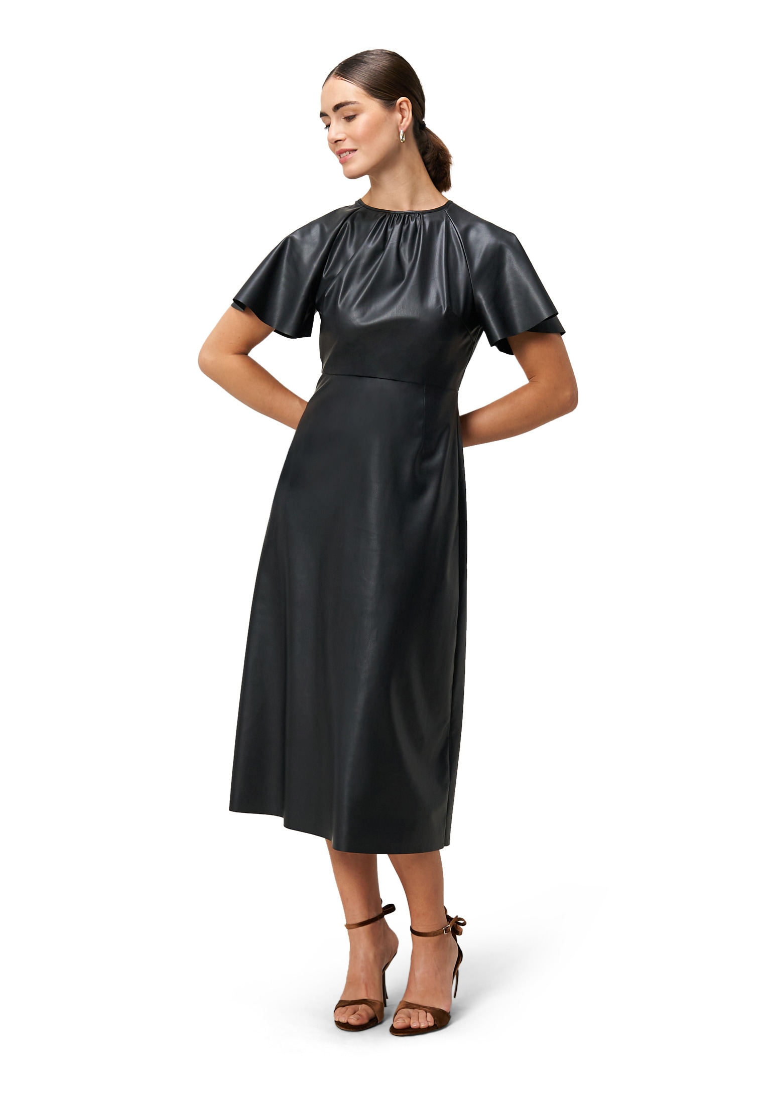 Zero Midikleid »Midikleid in Lederoptik«