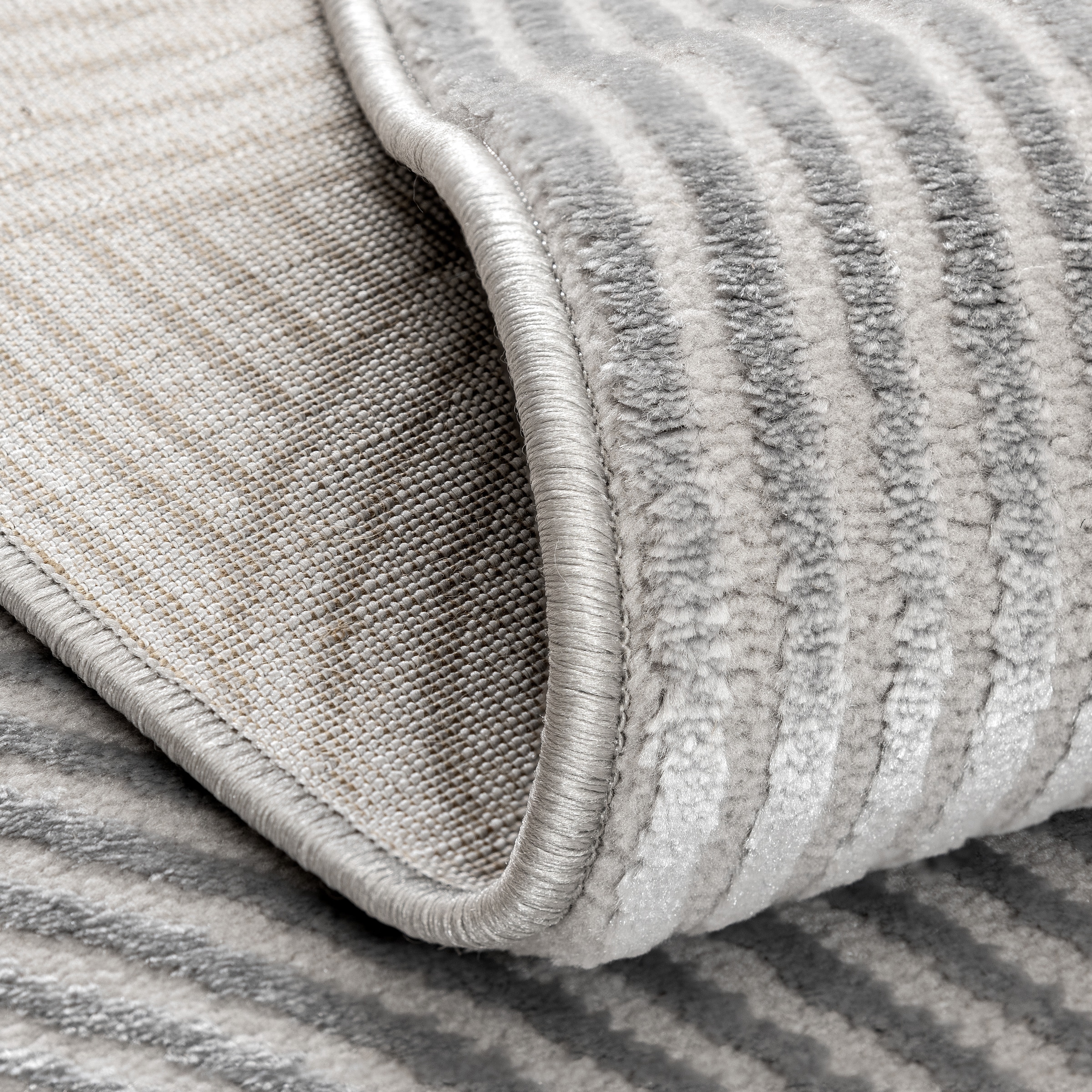 Sehrazat Teppich »Moda 1100 , auch als Läufer« rechteckig 11 mm Höhe Kurzflor, grafisches Hoch Tief  Muster, Wohnzimmer