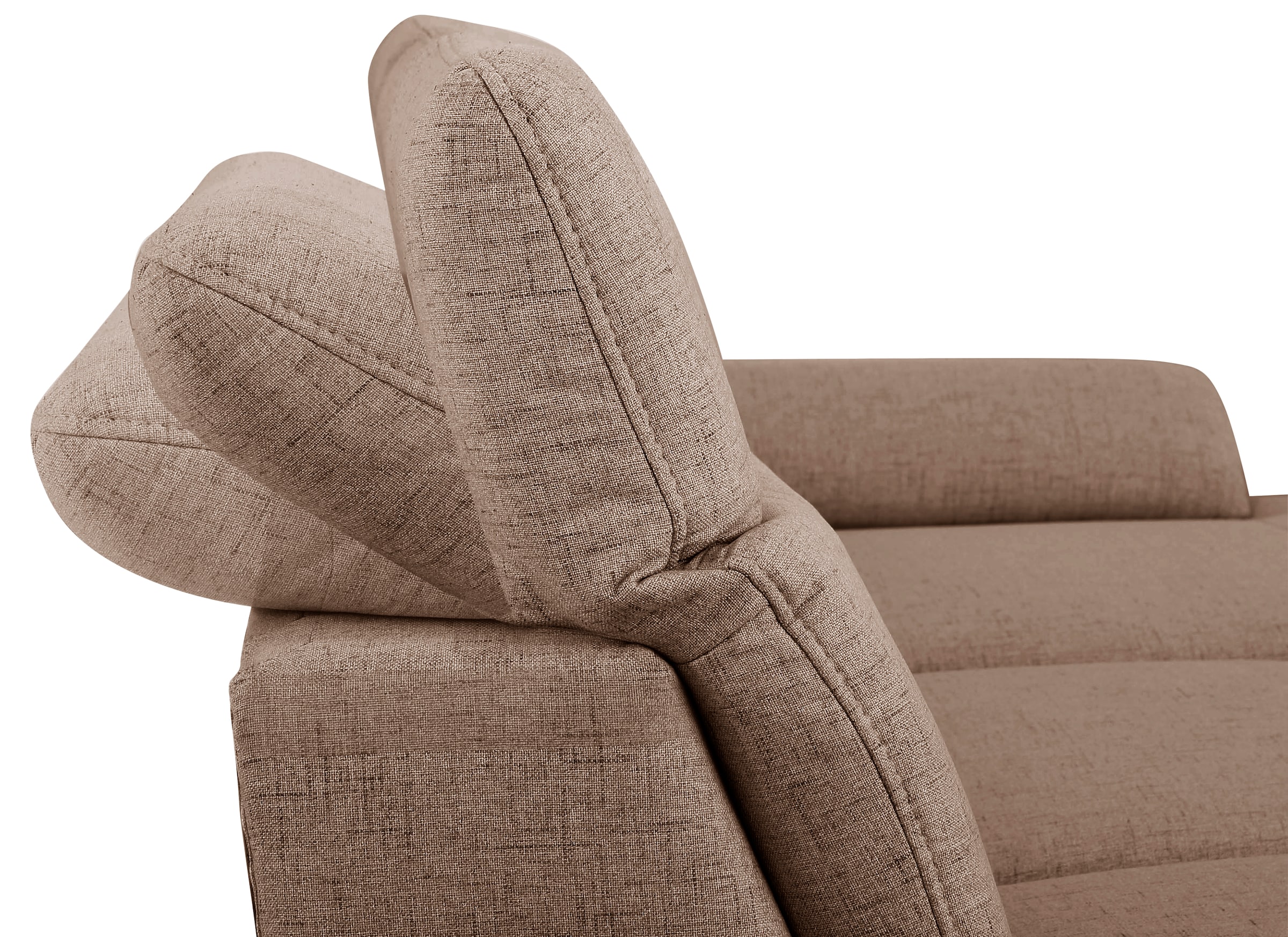 Home affaire Ecksofa »Mauritius L-Form«, mit Kopfteil- und Armlehnverstellung, mit Bettfunktion und Bettkasten