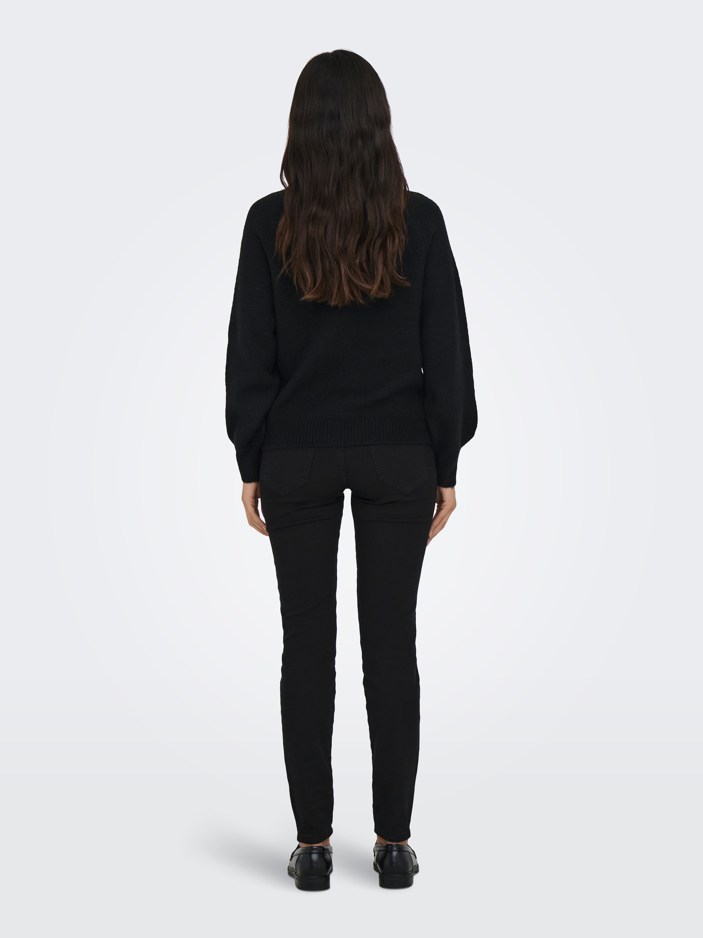 ONLY Rundhalspullover »ONLEMMA LS BUTTON ONECK EX KNT« Kunstfaser, regular fit