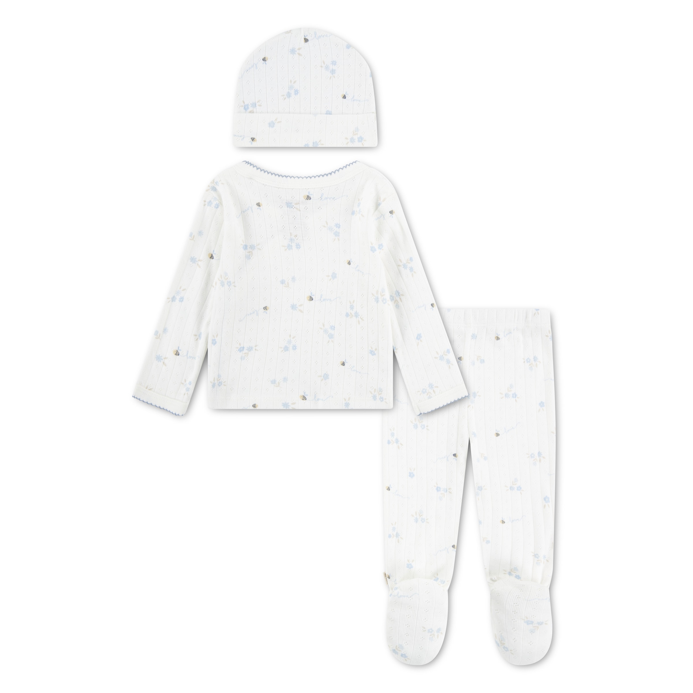 HUGGIES babywear Langarmshirt & Hose »HUGG FOOTED PANT SET+ATTACHMEN« Set,  mit All-Over Print