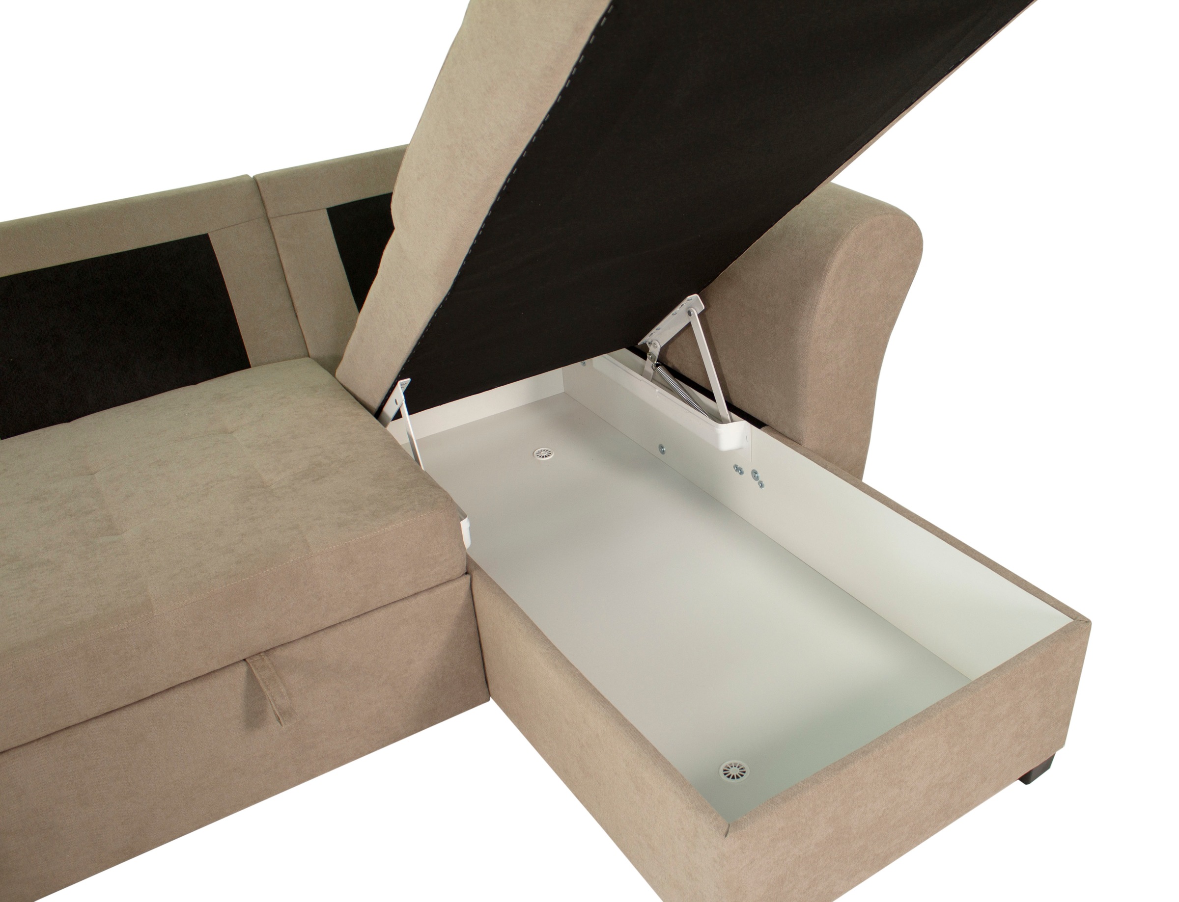 Trends by HG Ecksofa »LASSE, L-Form«, (2 St.), inkl. Schlaffunktion & Bettkasten
