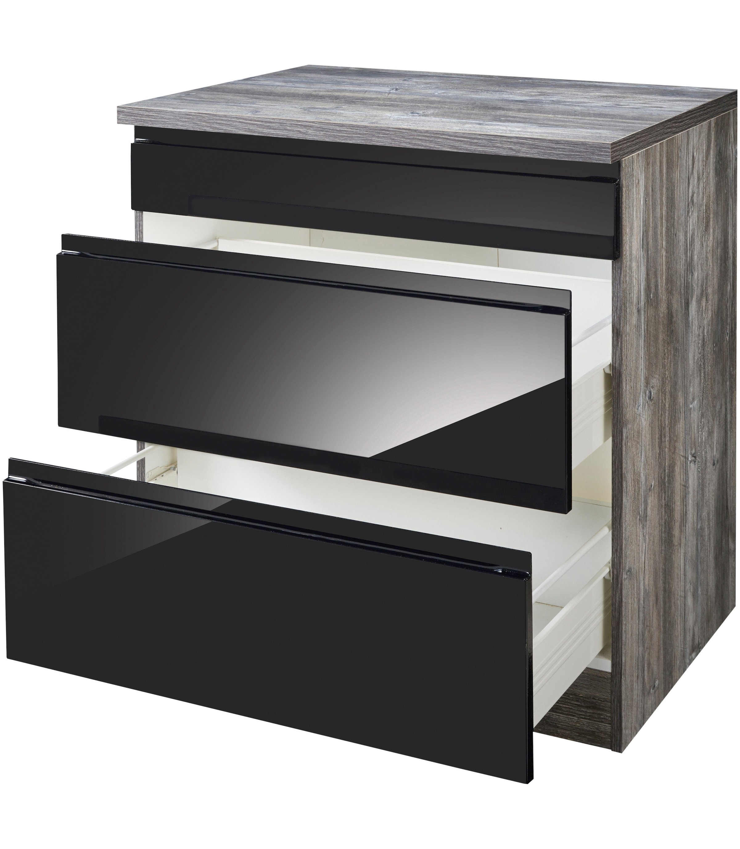 KOCHSTATION Kochfeldumbauschrank »KS-Virginia« 80 cm breit