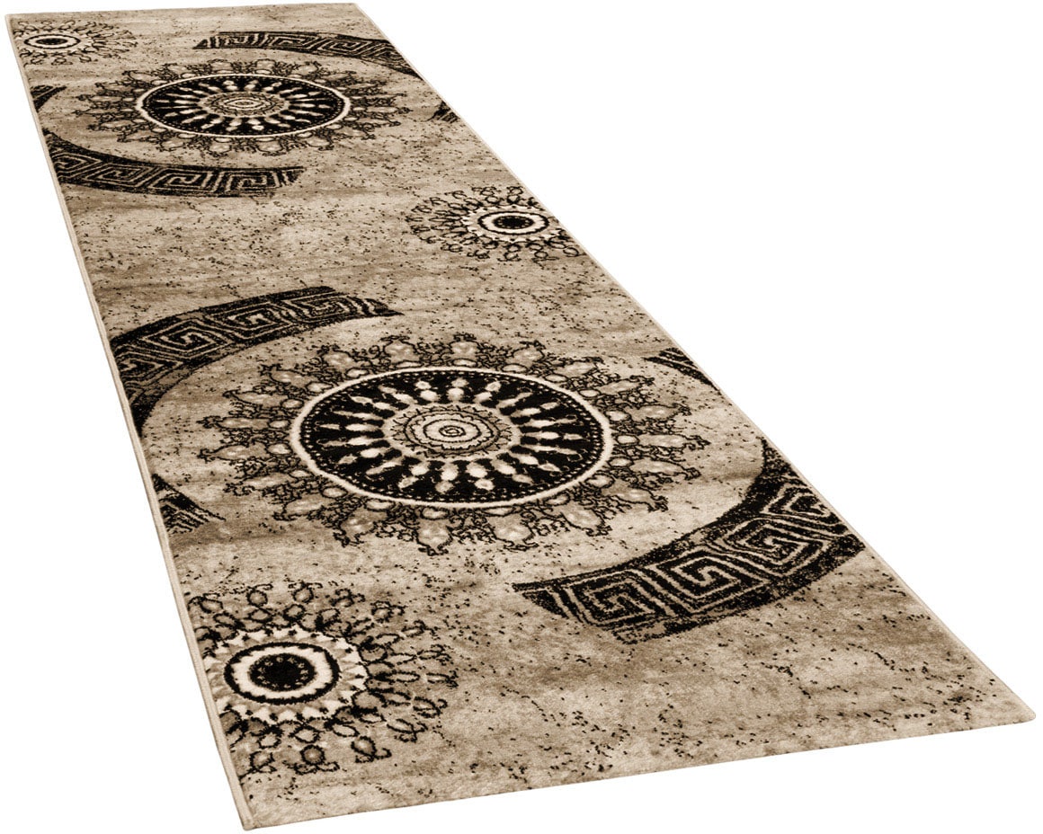 Paco Home Läufer »Tibesti 447«, rechteckig, 15 mm Höhe, Kurzflor Teppichläufer, gewebt, Ornamente in dezenten Farbtönen