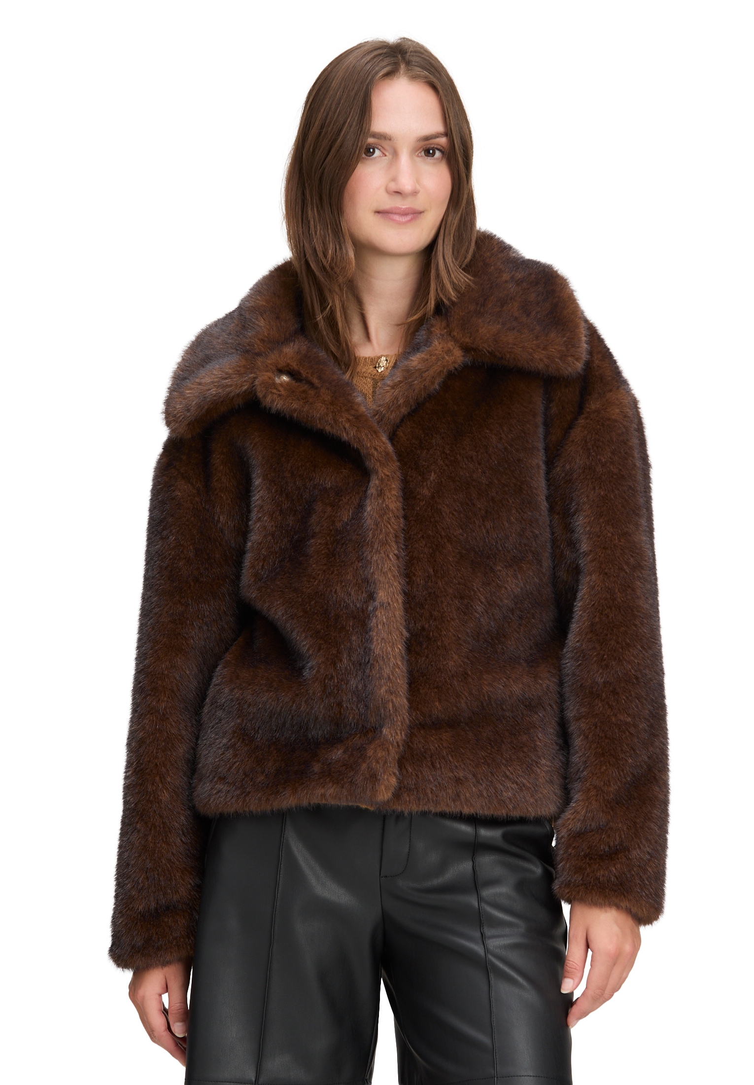 Cartoon Fellimitatjacke »Kunstfell-Jacke mit Eingrifftaschen«