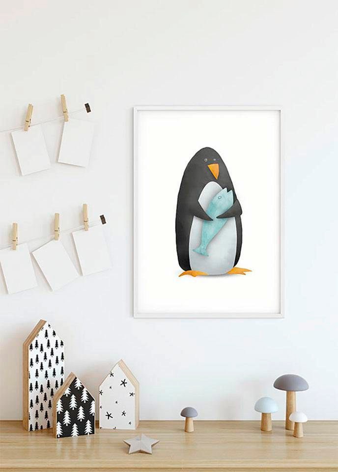Komar Bild »Cute Animal Penguin« Tiere 1 Stk. tlg. Wandbild zur Dekoration - ohne Rahmen