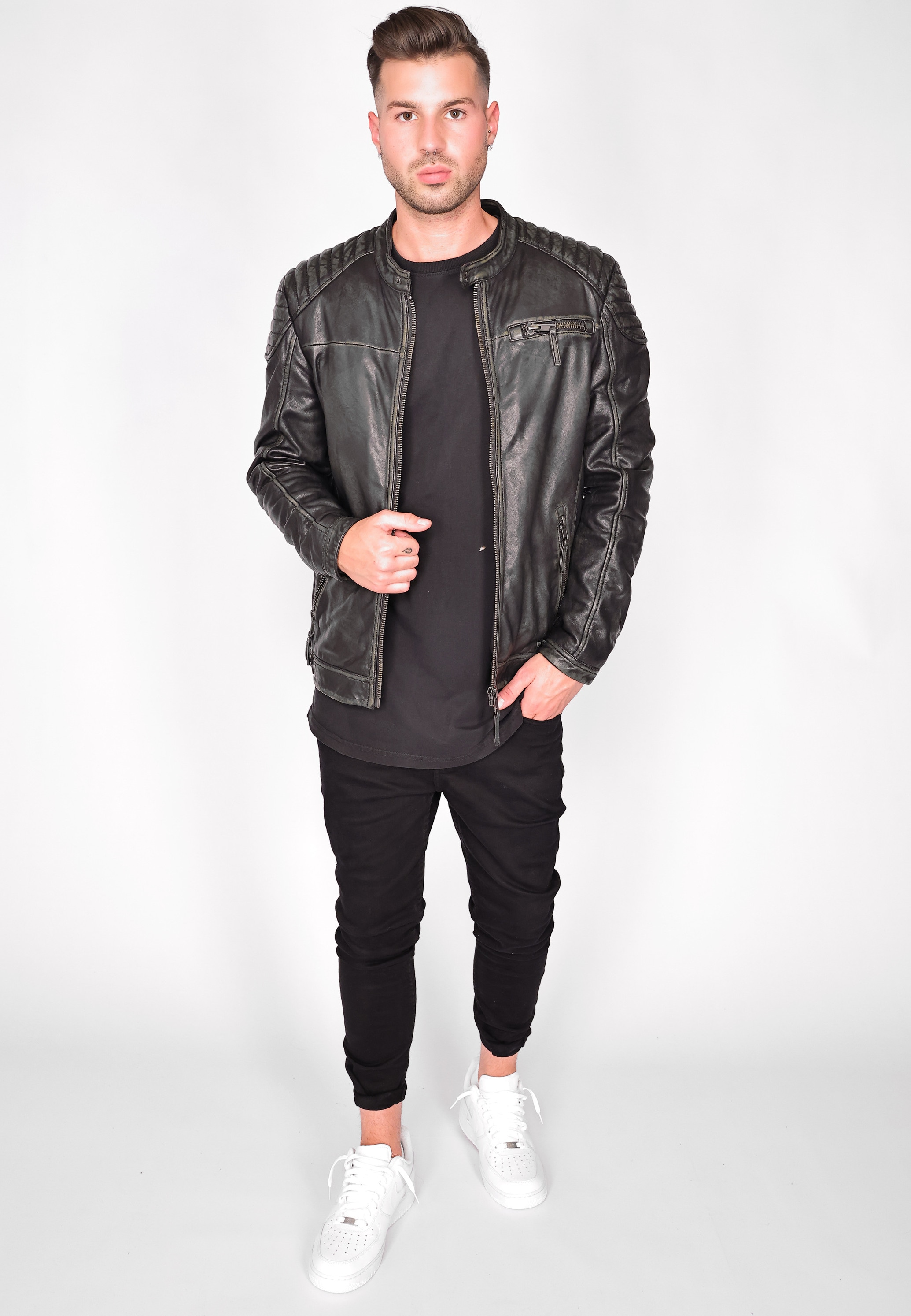 MUSTANG Bikerjacke »Lederjacke 31020234«