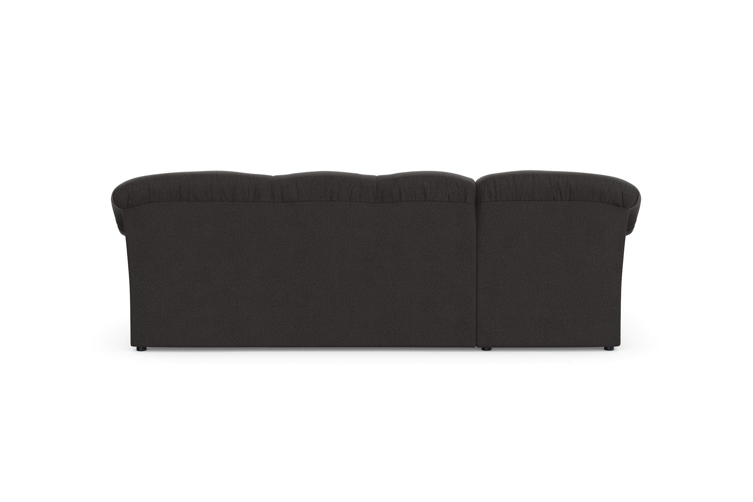 DOMO collection Ecksofa »Pegnitz, elegante Rückensteppung, kompakte Stellmaße 238/141cm, L-Form«, wahlweise mit Bettfunktion