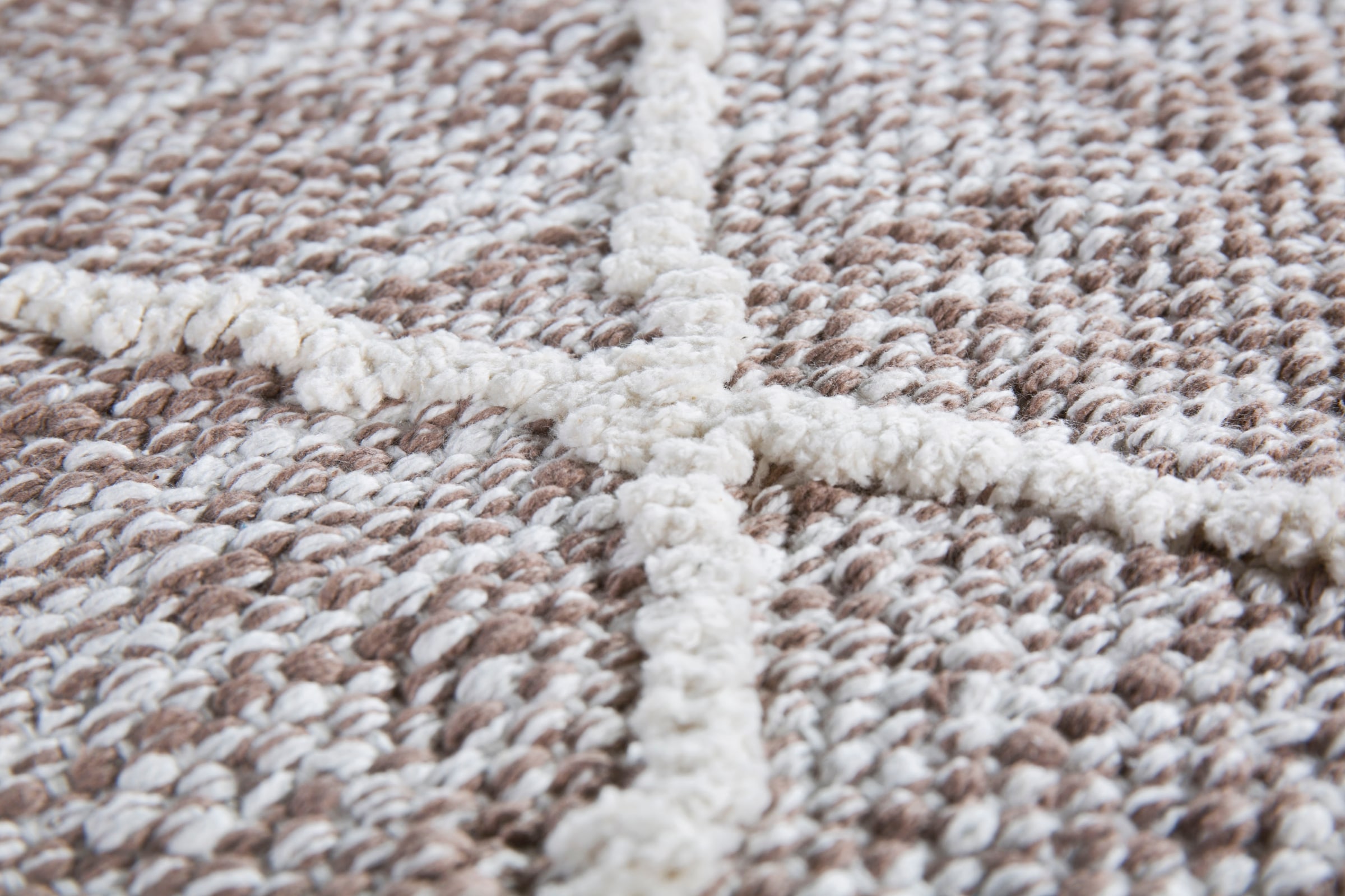 OTTO home Teppich »Pamplona« rechteckig 8 mm Höhe Handweb-Teppich, Rauten-Motiv, handgewebt, reine Baumwolle