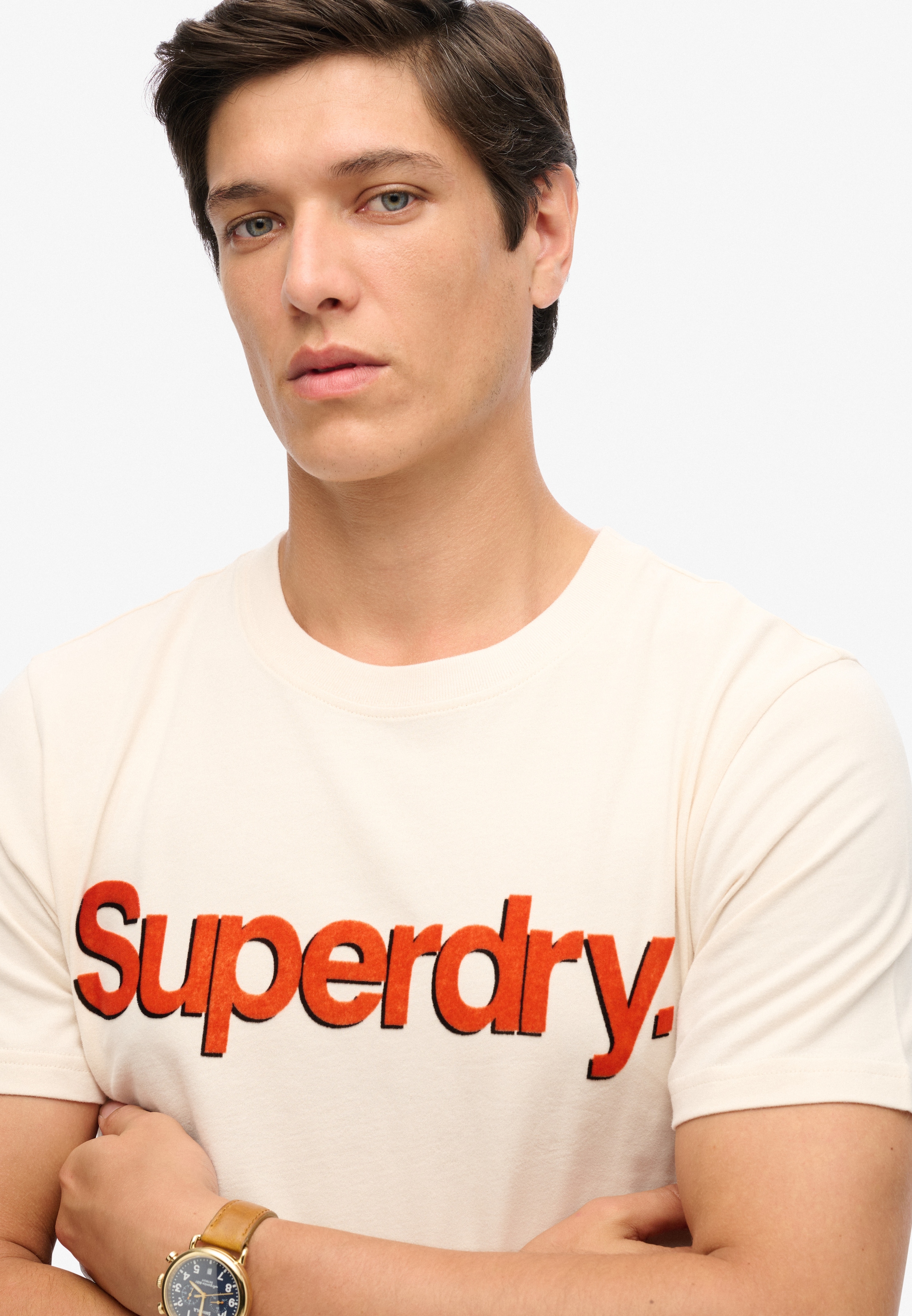 Superdry Rundhalsshirt »CLASSIC CORE LOGO SHADOW TEE«