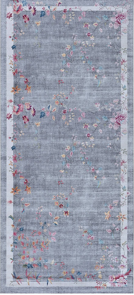 freundin Home Collection Läufer »Gloriosa«, rechteckig, 7 mm Höhe, Vintage Design, Orient Optik, Florales Muster, Kurzflor, Wohnzimmer