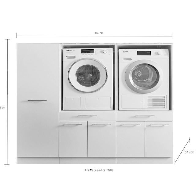 Laundreezy Mehrzweckschrank-Set »LAUNDREEZY LDSK12«, Breite 185 cm  bestellen | UNIVERSAL