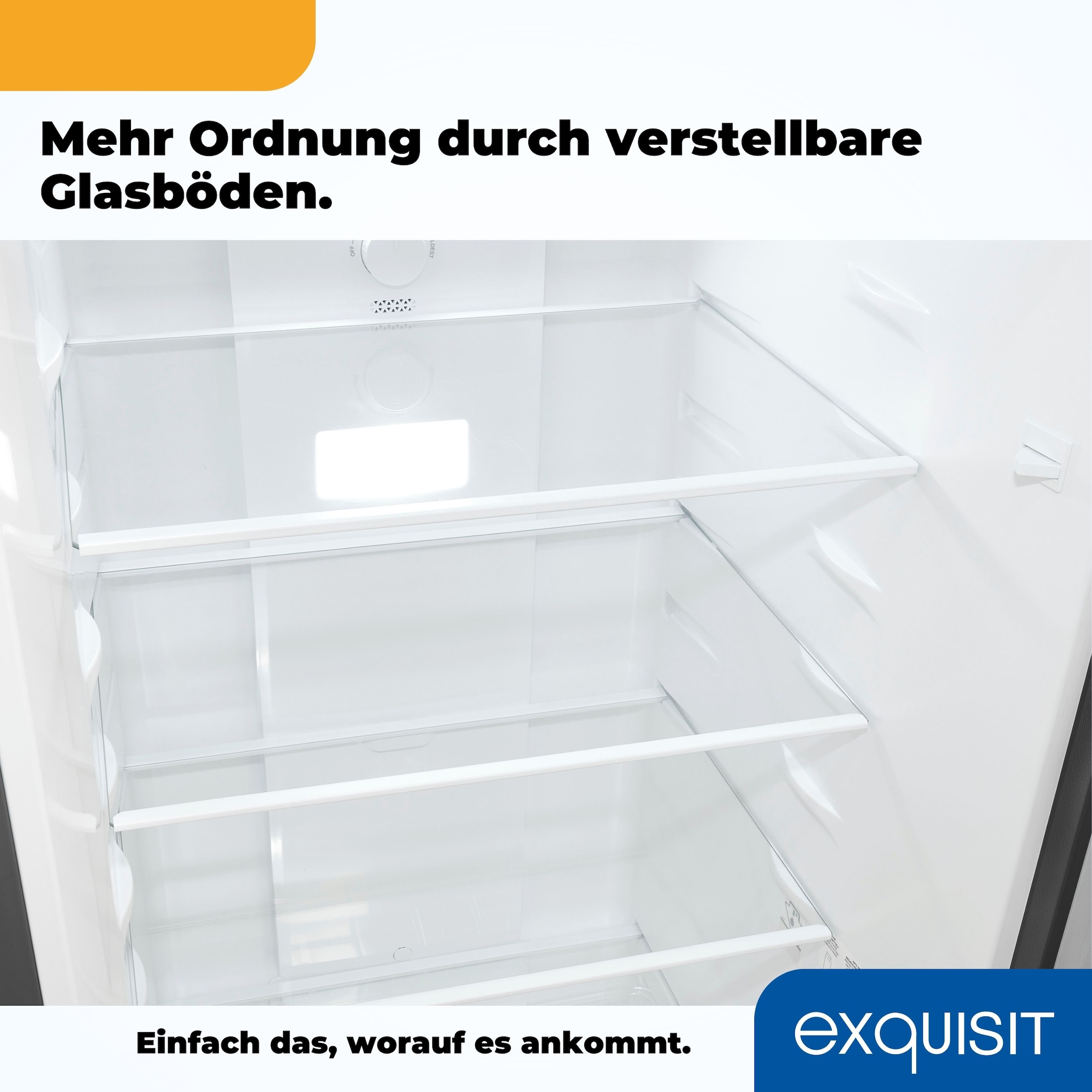 exquisit Kühl-/Gefrierkombination »KGC265-70-NF-040C« 180,5 cm hoch 54,5 cm breit Energieeffizienzklasse C, 253 Liter Nutzinhalt, Total NoFrost