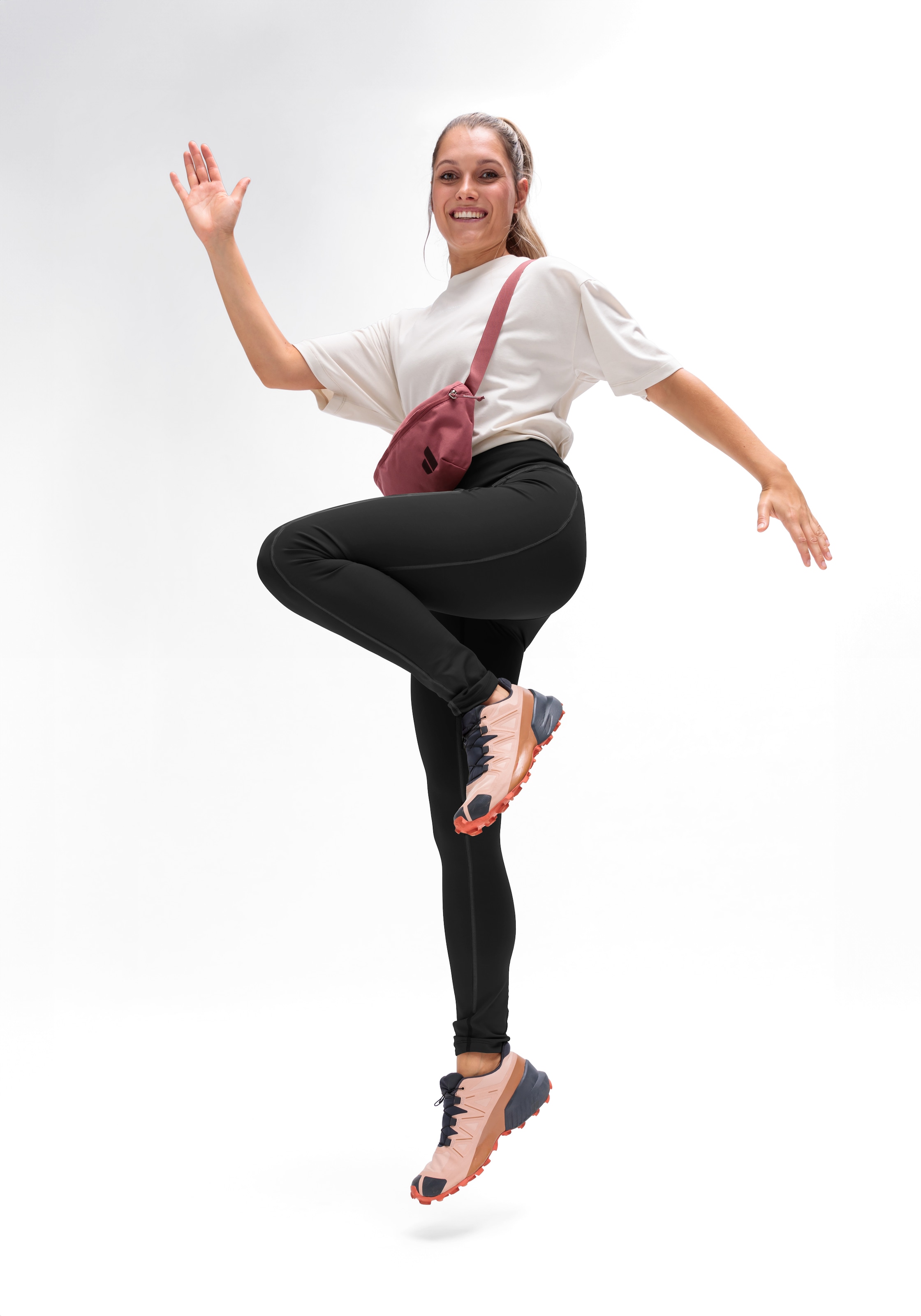 Maier Sports Funktionsleggings »Da-Tight el. MS FAV Long Tight W«  für Wandern und aktive Unternehmungen, elastischer Materialmix
