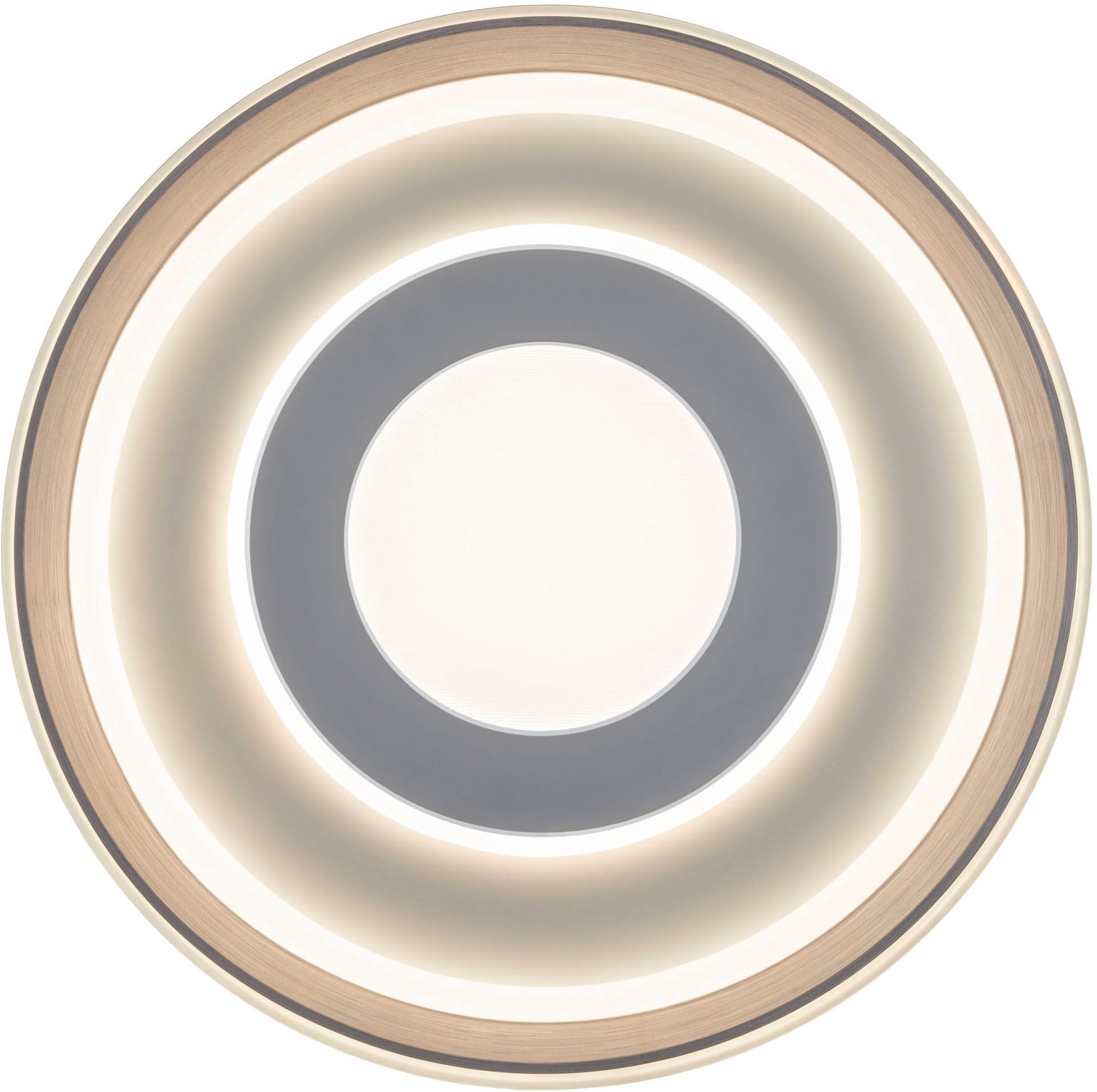 näve LED Deckenleuchte »Doira« LED-Modul 1 Stk. warmweiß - kaltweiß weiß/silber, dimmbar per Fernbedienung (inkl), CCT, Memory, Nachtlicht