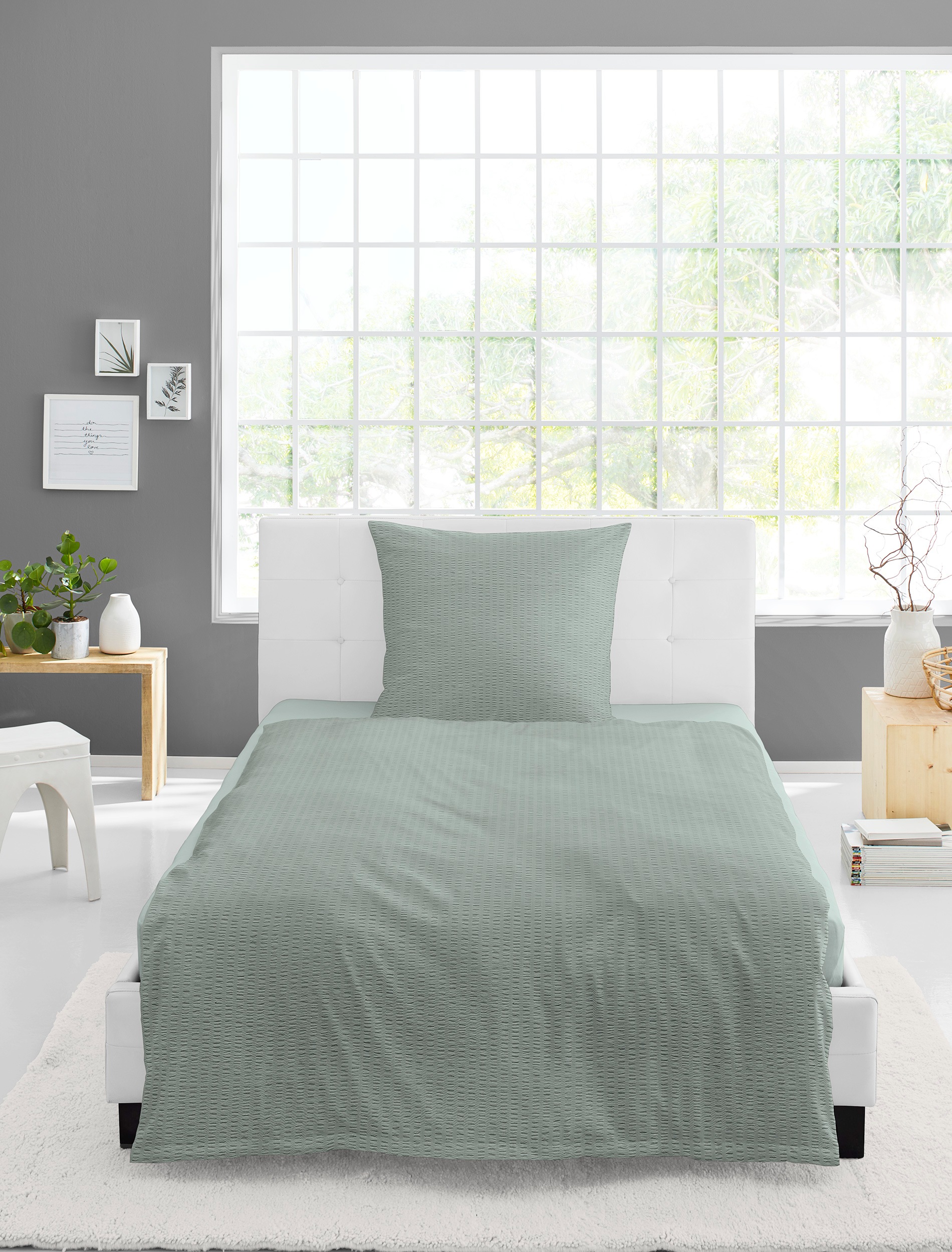BIERBAUM Bettwäsche »Chic Uni«, Schickes Unidesign: Modern und elegant für jedes Schlafzimmer