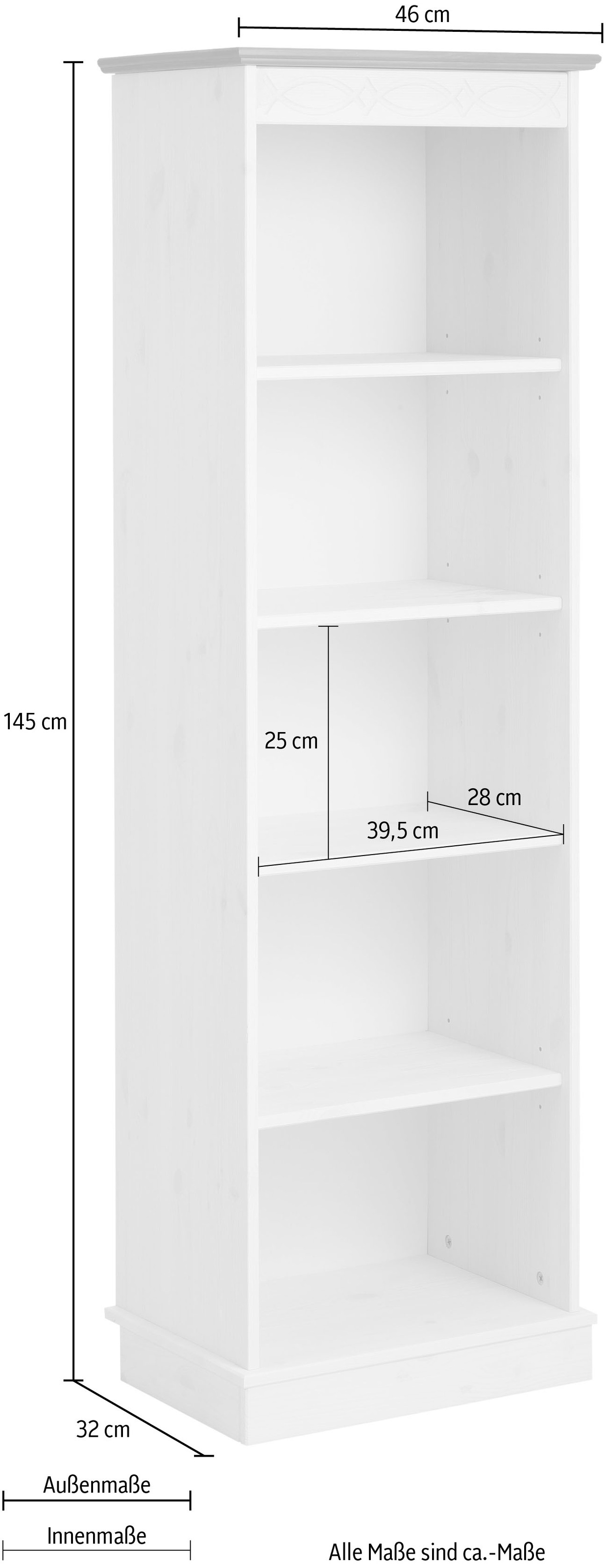 Home affaire Standregal »Indra«, Höhe 145 cm