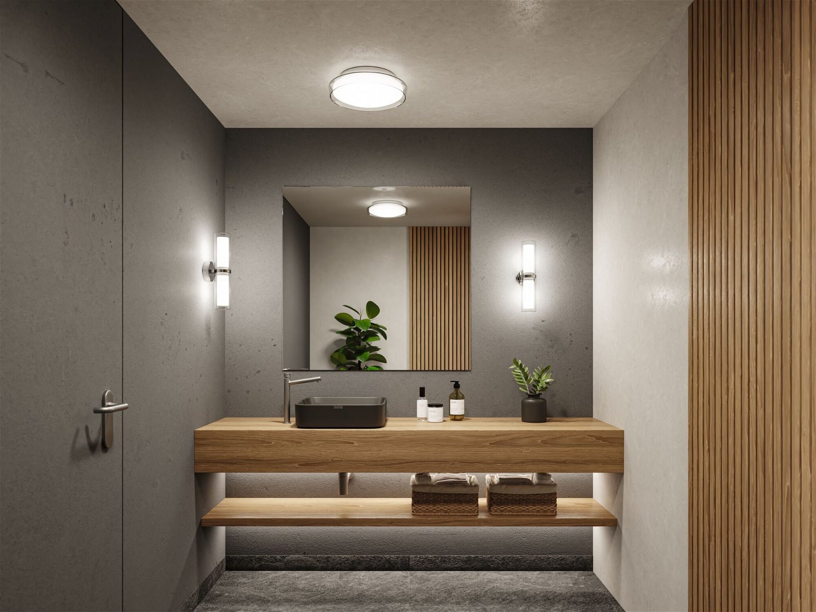 Paulmann Wandleuchte »Selection Bathroom Luena IP44 max. 2x20W Chrom 230V Glas/Metall«, 2 flammig, Leuchtmittel E14 | ohne Leuchtmittel, E14