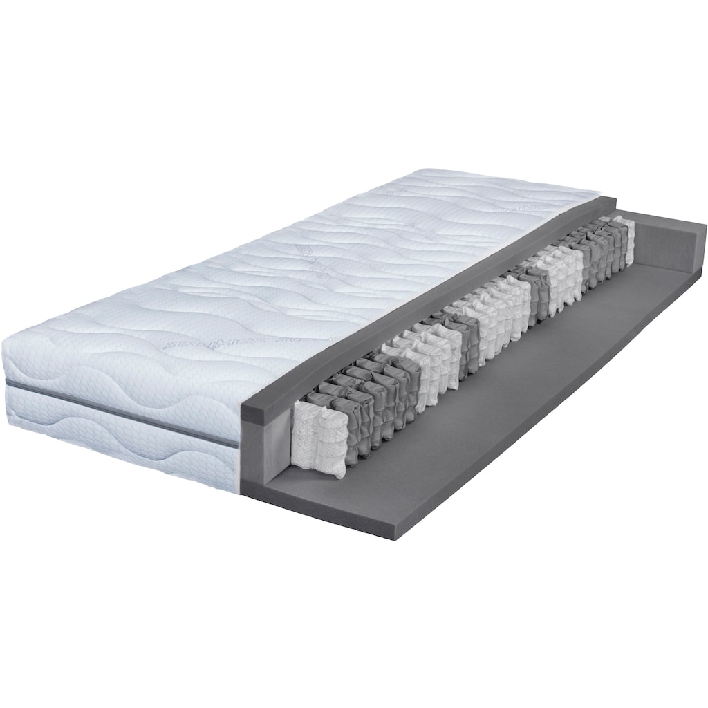 Breckle Northeim Taschenfederkernmatratze »Seasonsleep TFK 500«, 22 cm hoch, 530 Federn, (1 St.)