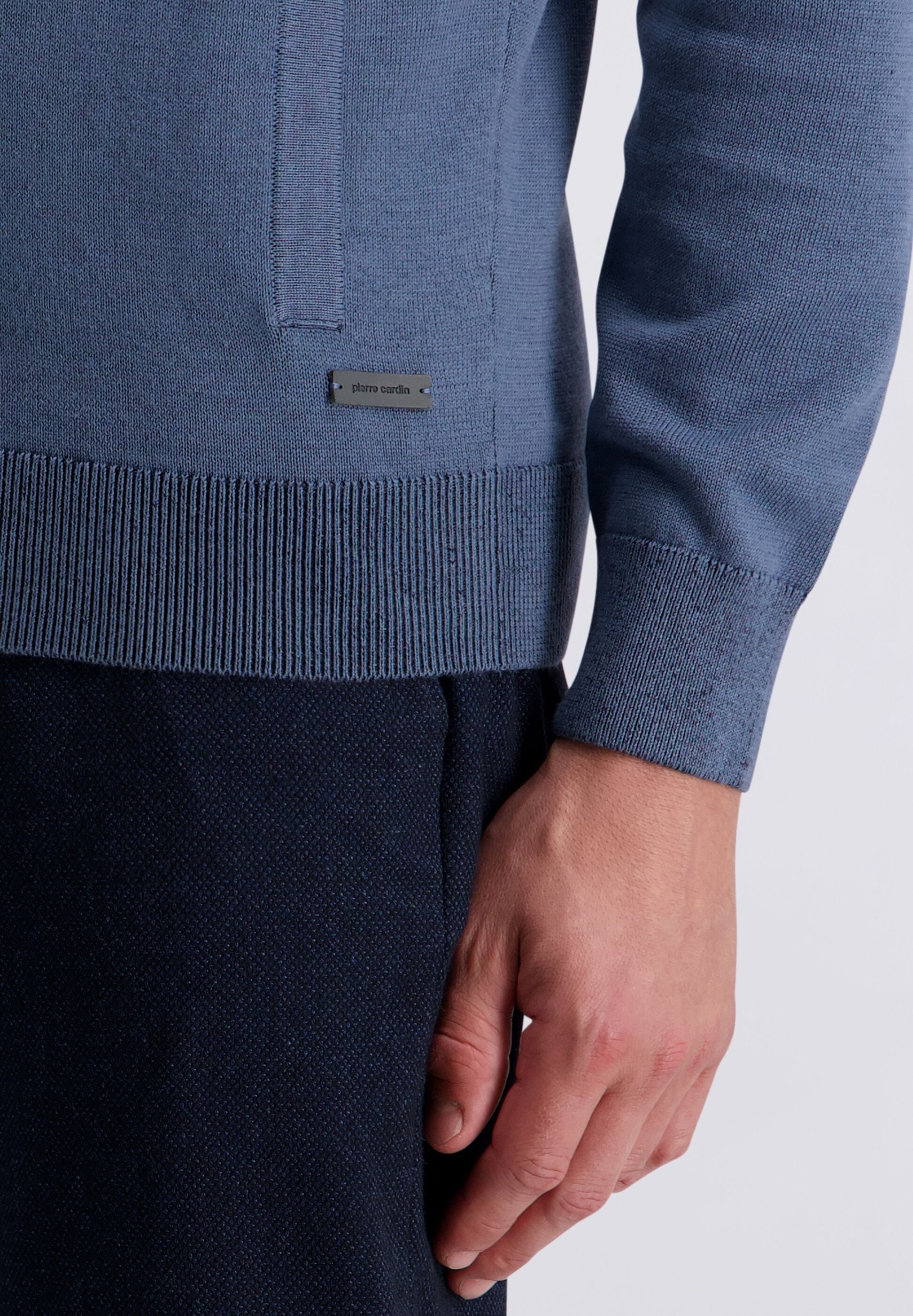 Pierre Cardin Strickjacke »Pierre Cardin Strickjacke« mit durchgehendem Reißverschluss