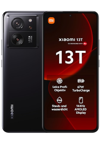 Smartphone »13T mit 8GB RAM + 256GB internem Speicher«, Schwarz, 16,94 cm/6,67 Zoll,...
