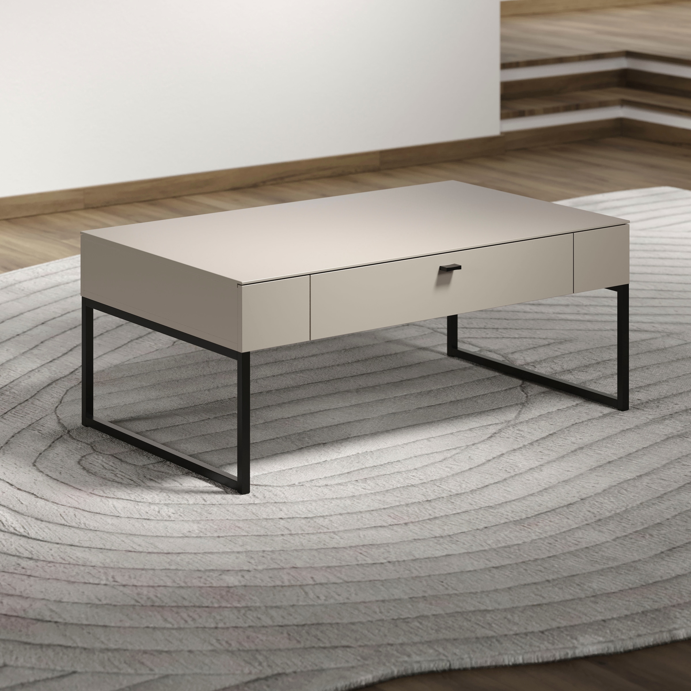 Places of Style Couchtisch »San Pedro«, (1 St.), Sofatisch mit großer Soft-Close Schublade - (B/T/H) 110/68/45 cm
