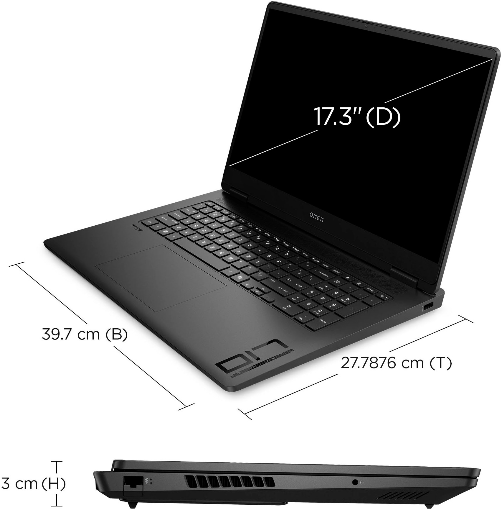 HP Gaming-Notebook »Omen 17-db0079ng«, 43,9 cm, / 17,3 Zoll, AMD, Ryzen 7, GeForce RTX 4070, 1000 GB SSD