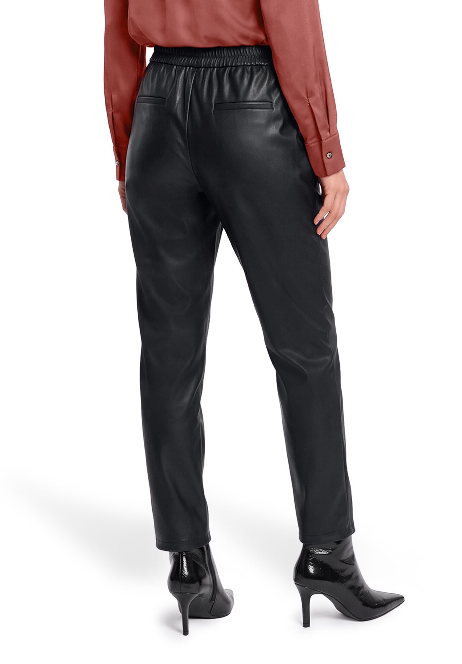 Betty&Co Lederimitathose »Kunstleder-Hose mit elastischem Bund«