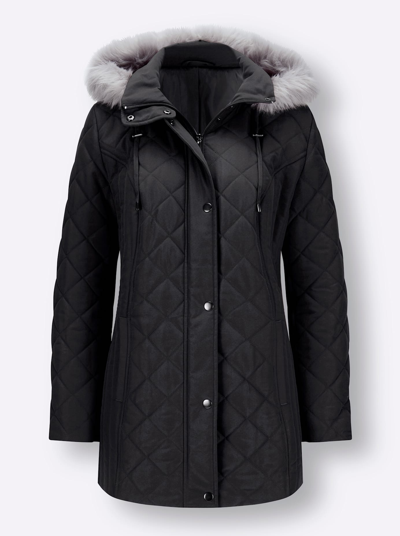 Classic Basics Steppjacke, mit Kapuze
