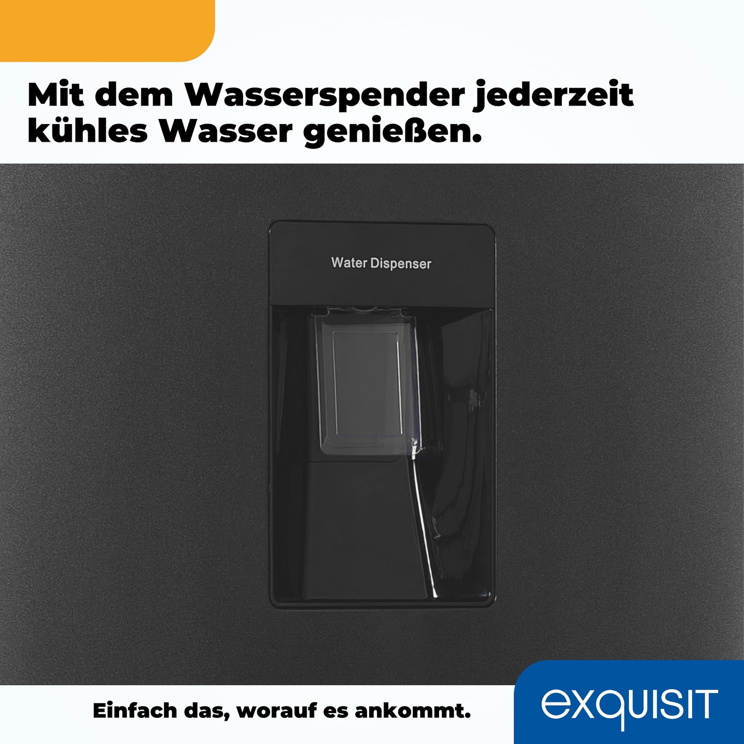 exquisit Kühl-/Gefrierkombination »KGC265-70-WS-040D weiss«, KGC265-70-WS-040D inoxlook-az, 179,5 cm hoch, 55 cm breit