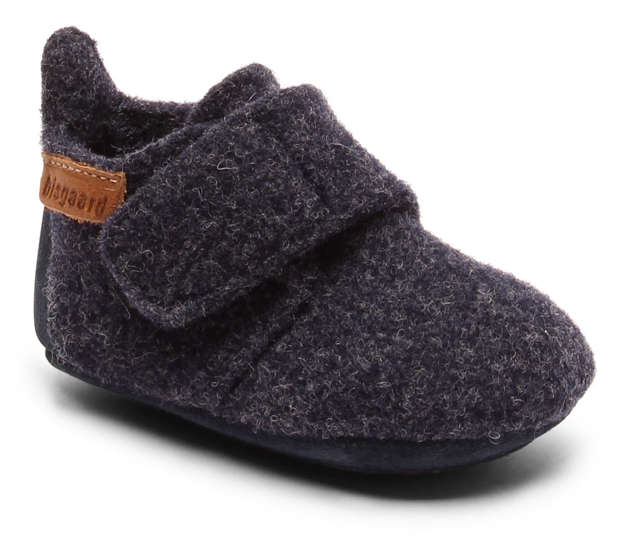 Bisgaard Hausschuh »Bisgaard Baby Wool«, Wagenschuh, Babyschuh, Schlupfschuh mit Klettverschluss