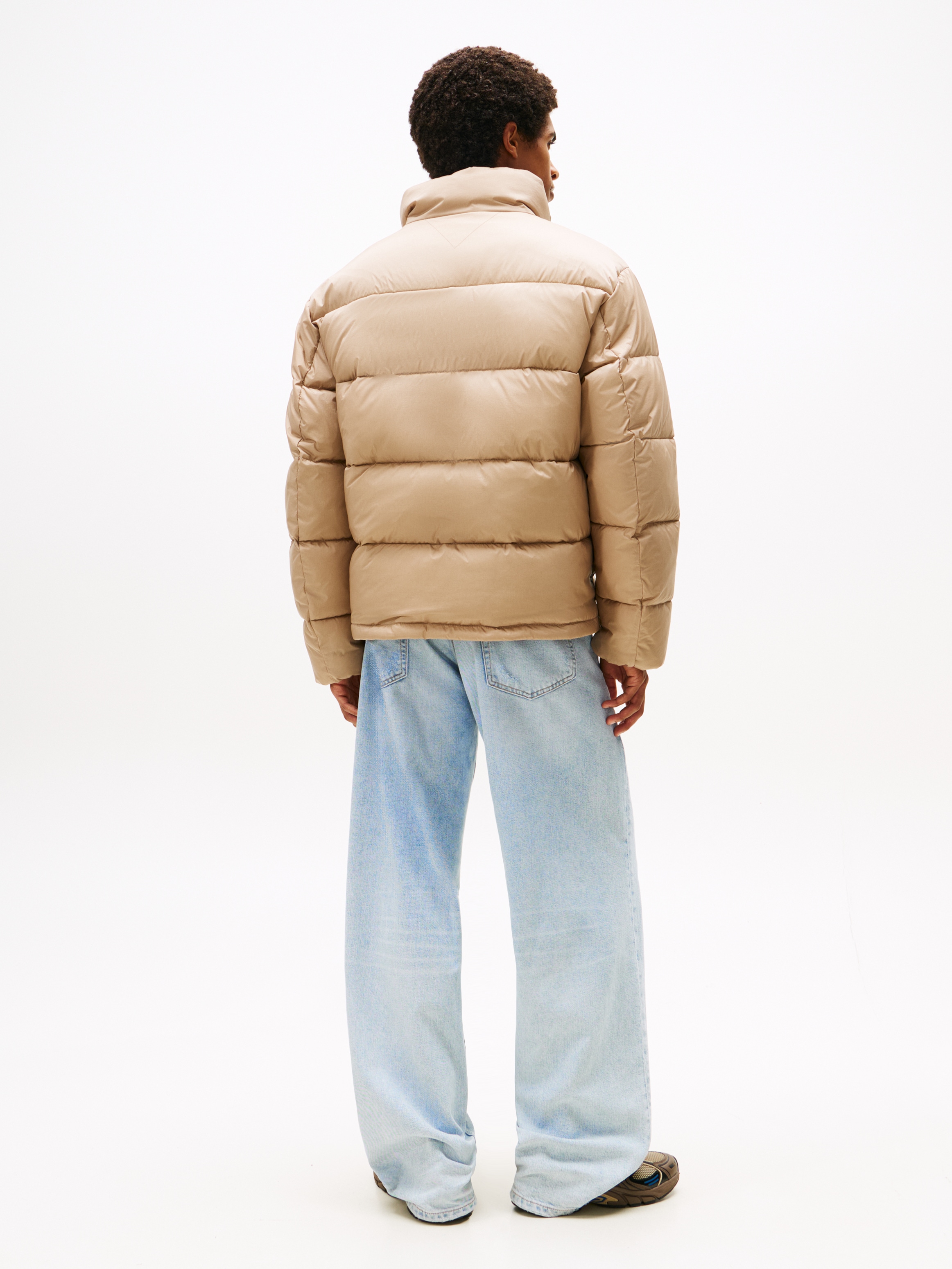 Tommy Jeans Steppjacke »VAIL PUFFER« ohne Kapuze Winterjacke Pufferjacket Regular fit mit Rundhalsausschnitt