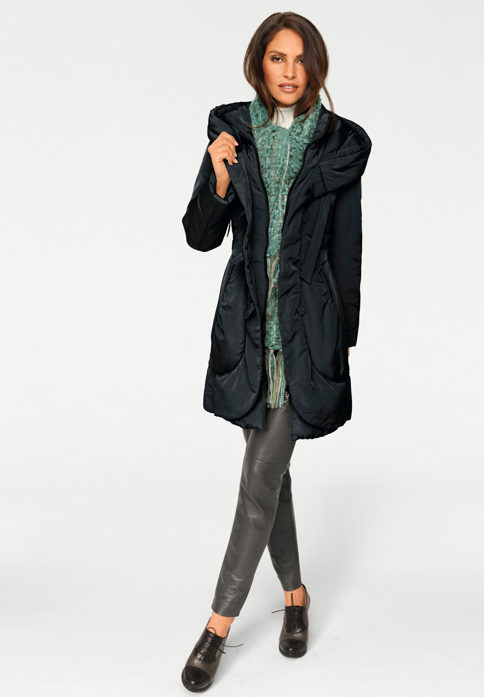 heine Parka »Parka Parka mit leichter Wattierung« mit Kapuze