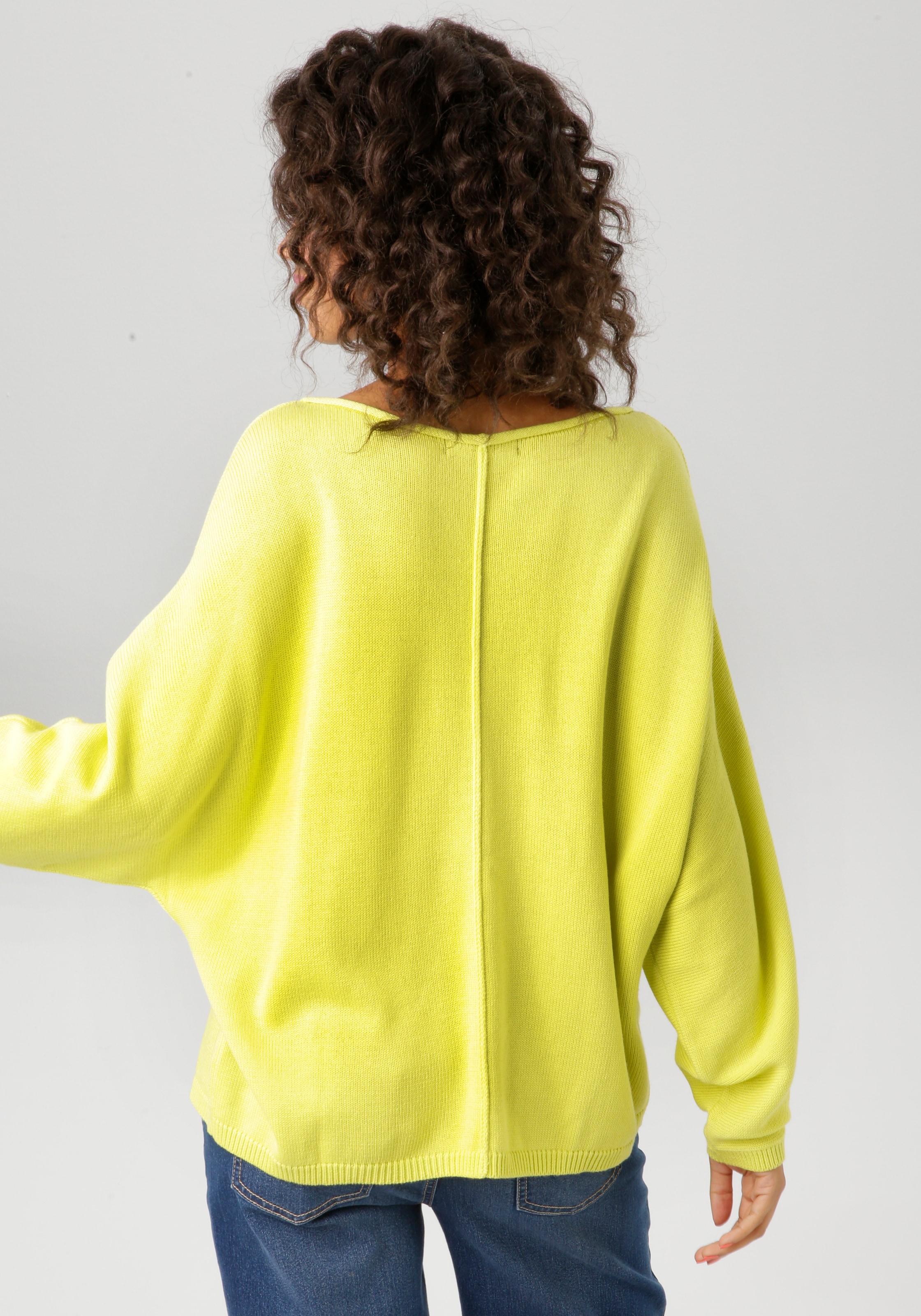 Aniston CASUAL Strickpullover, mit langen Fledermaus-Ärmeln