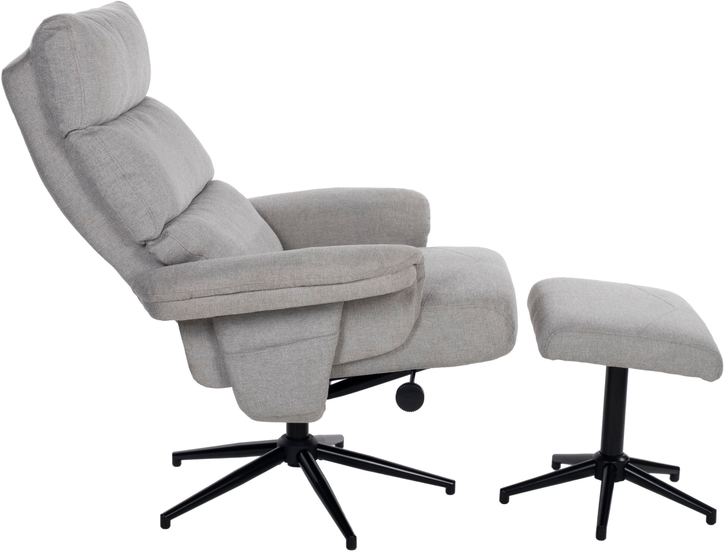 Duo Collection TV-Sessel »Zalea«, mit Hocker und Relaxfunktion, 360 Grad drehbar