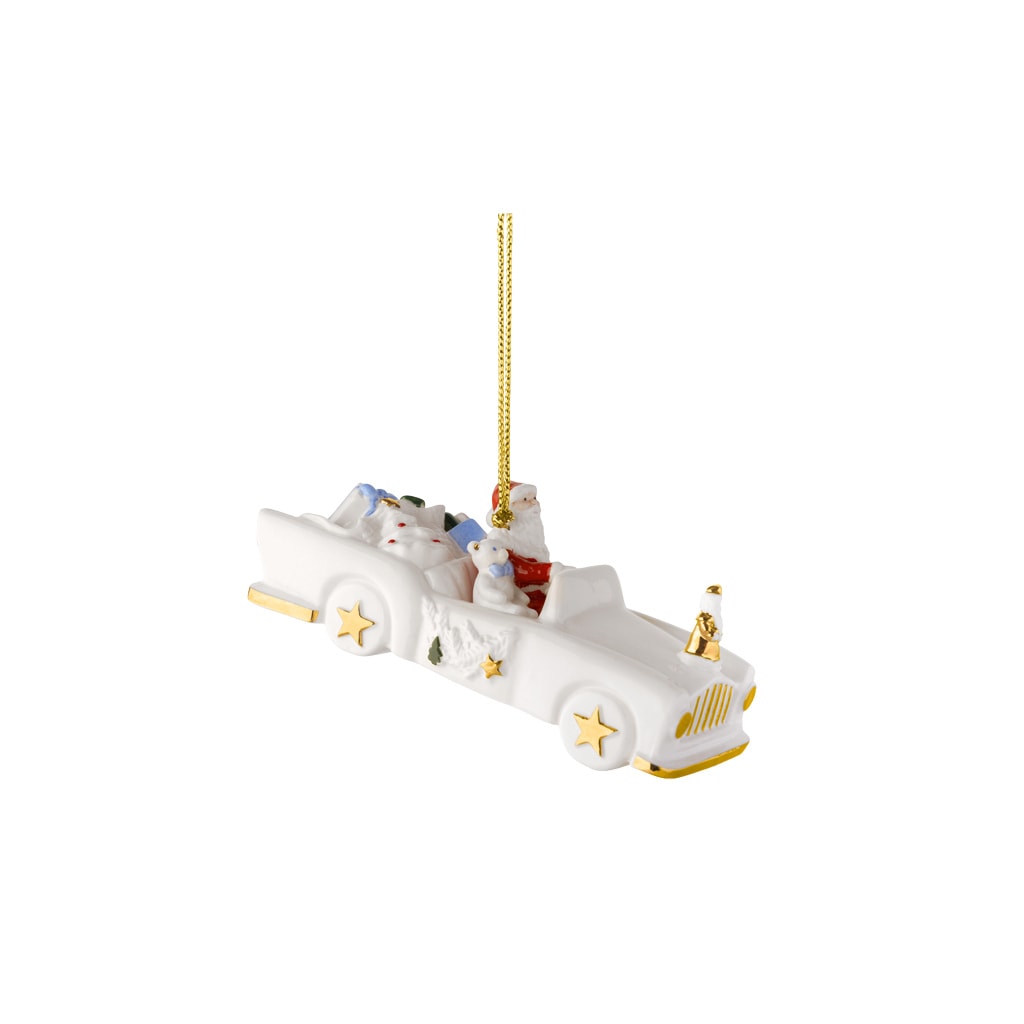 Villeroy & Boch Weihnachtsfigur »Ornamente Cadillac 2026 Christmas Classics 5,3 x 11,7 x 4,8 cm 6er Set weiß-gold« Nur Dekoration