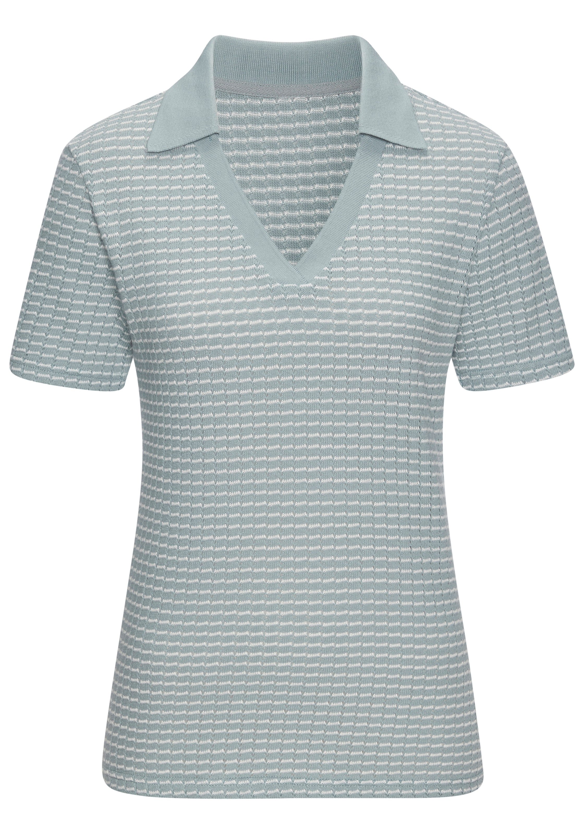 Vivance Poloshirt »aus strukturierter Strickqualität«, schöne Strick-Qualität