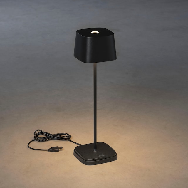 KONSTSMIDE LED Tischleuchte »Capri«, Capri LED USB-Tischleuchte schwarz,  Farbtemperatur, dimmba online kaufen | mit 3 Jahren XXL Garantie